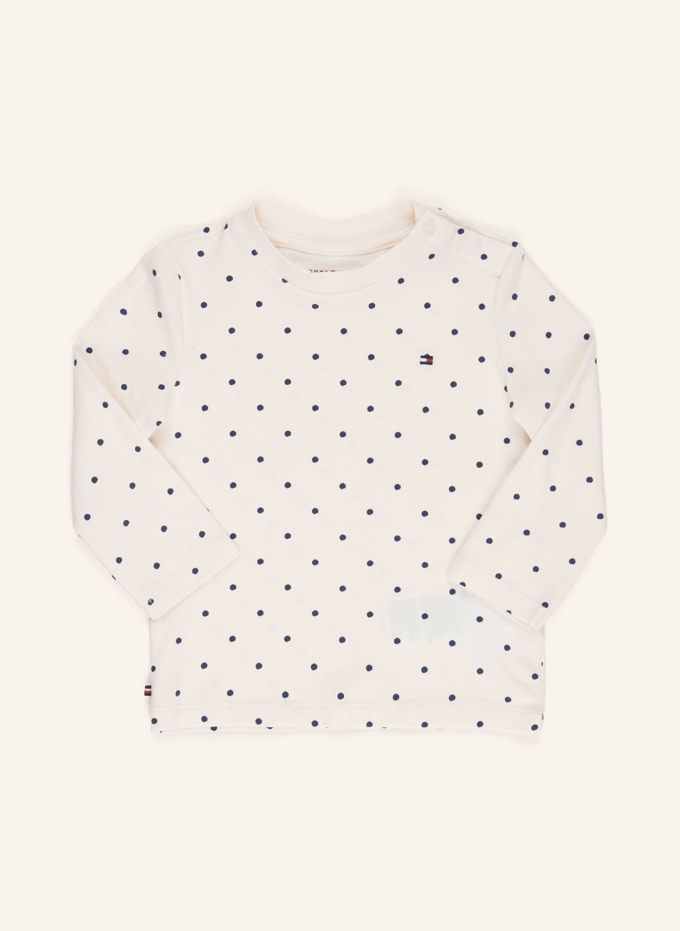 TOMMY HILFIGER Set PINAFORE: Longsleeve en spijkerjurk: BLAUW / WIT / ZWART