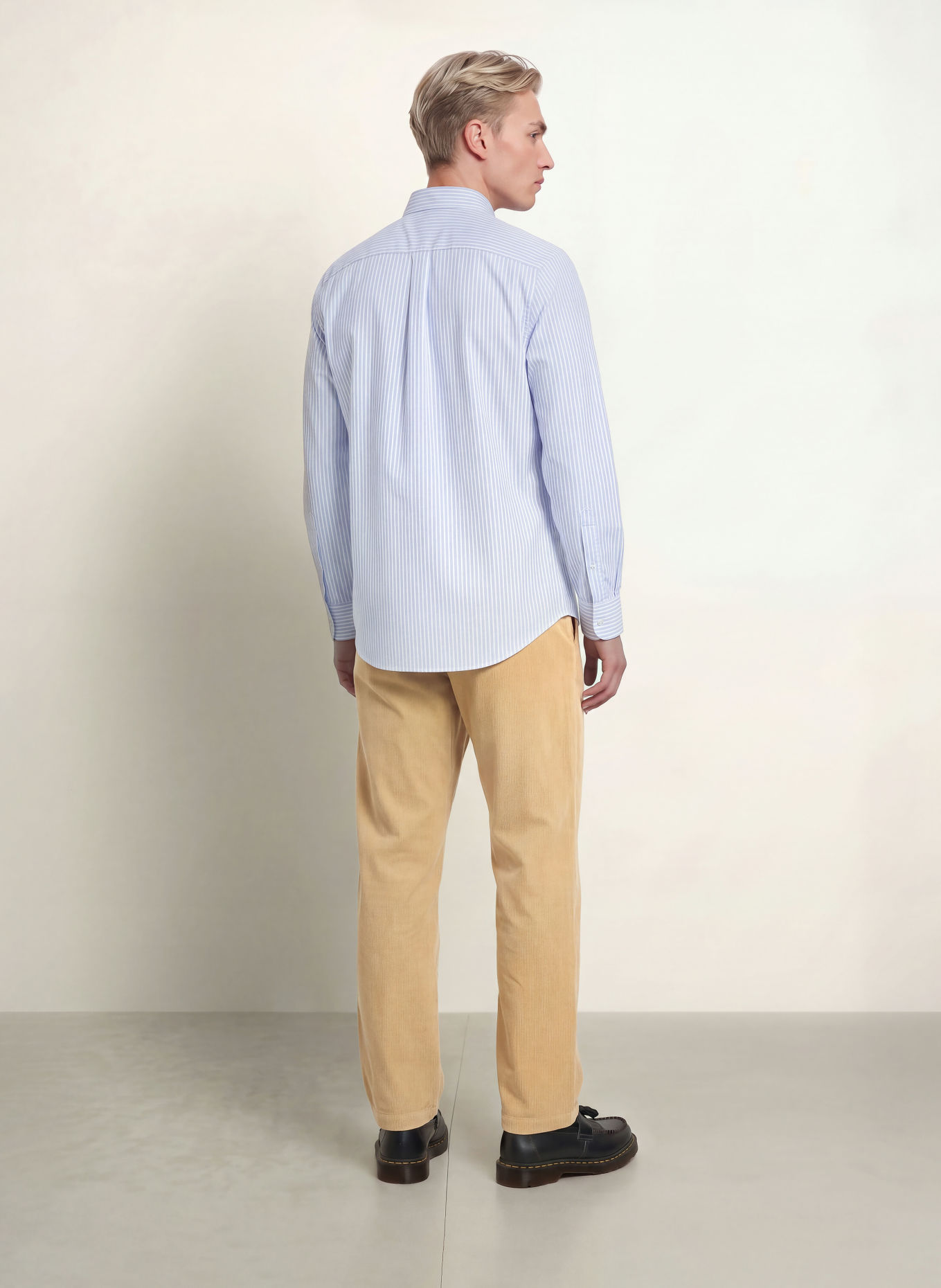 TOMMY HILFIGER Regular-Fit Shirt: LIGHT BLUE / WHITE