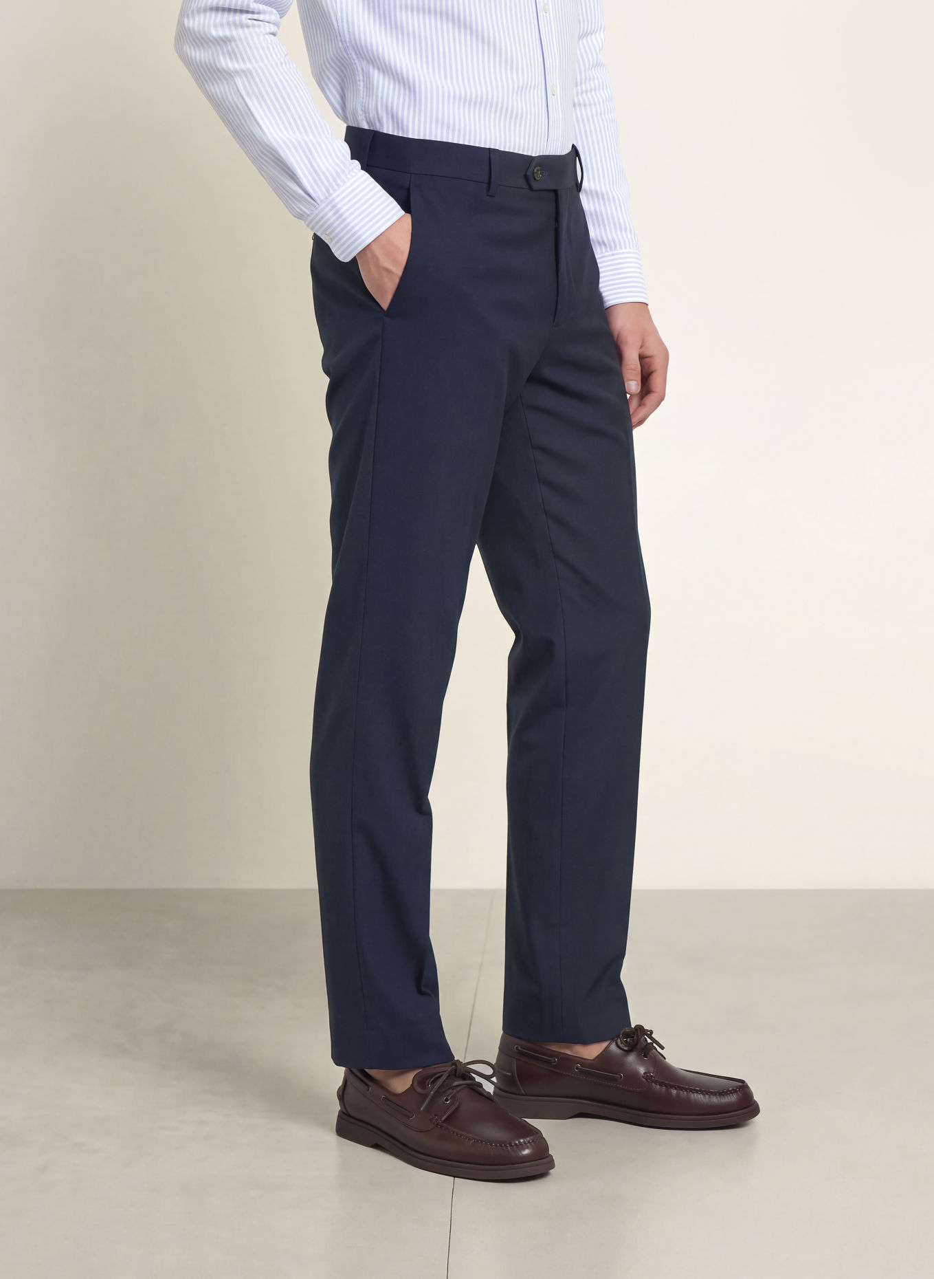 TOMMY HILFIGER Pantalon Chino coupe fuselée: BLEU FONCÉ