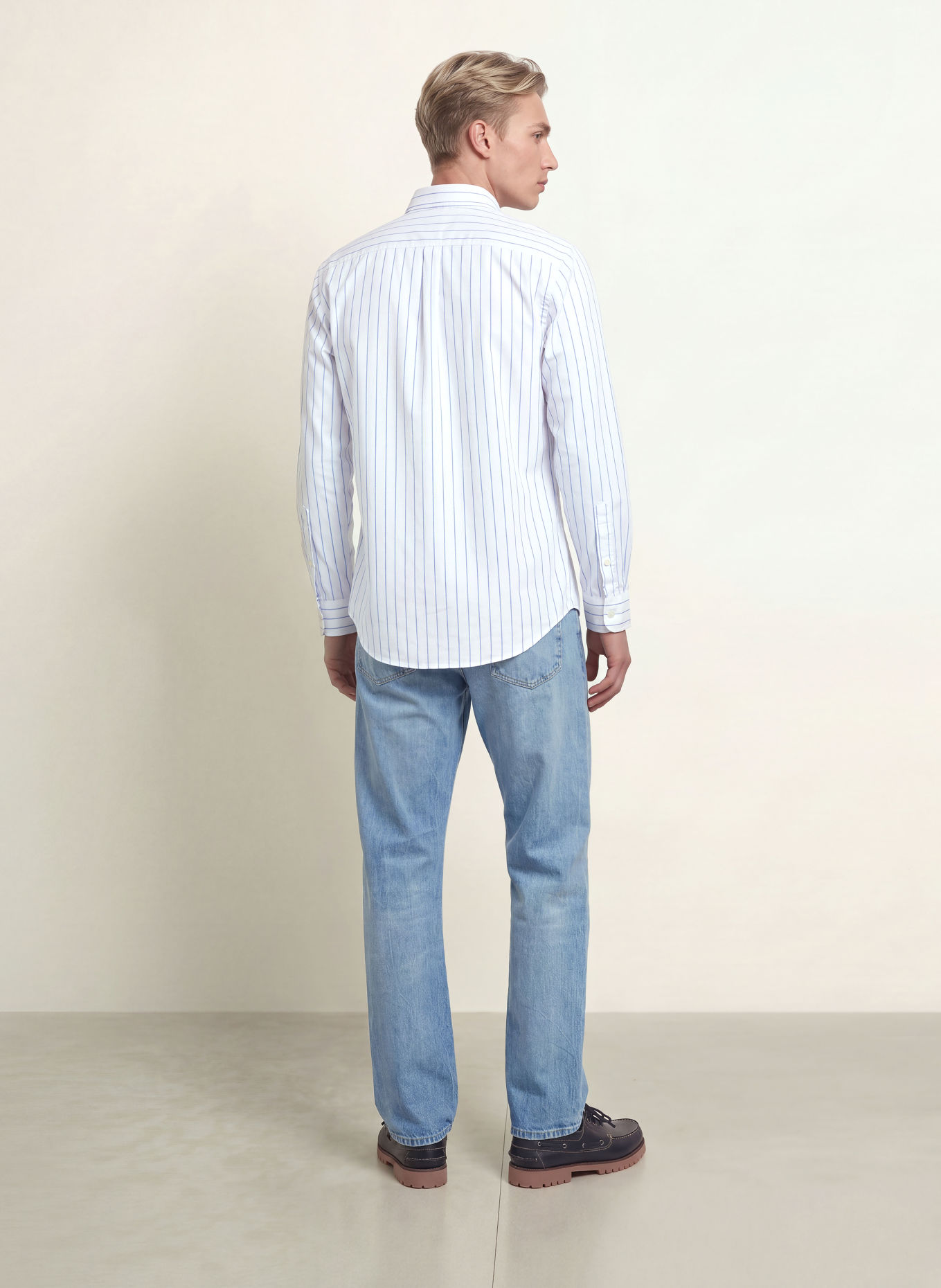 TOMMY HILFIGER Koszula o kroju Regular Fit: BIAŁY / NIEBIESKI