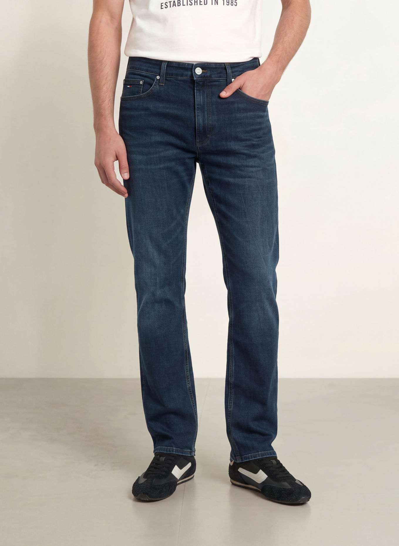 TOMMY JEANS RYAN SLIM STRAIGHT Jeans, Slim Fit: 1BK Denim Blue Black