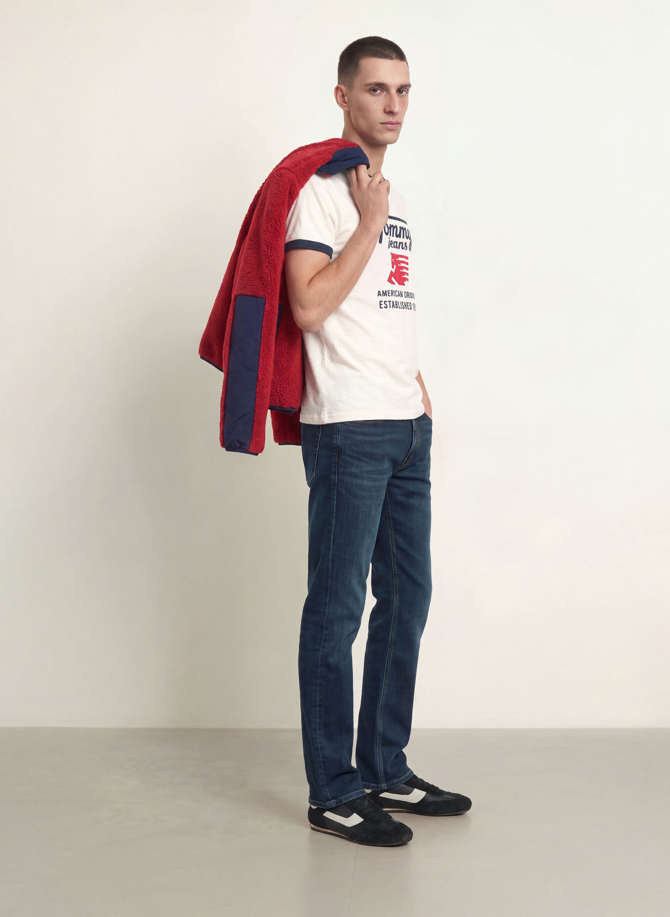 TOMMY JEANS RYAN SLIM STRAIGHT Jeans, Slim Fit: 1BK Denim Blue Black