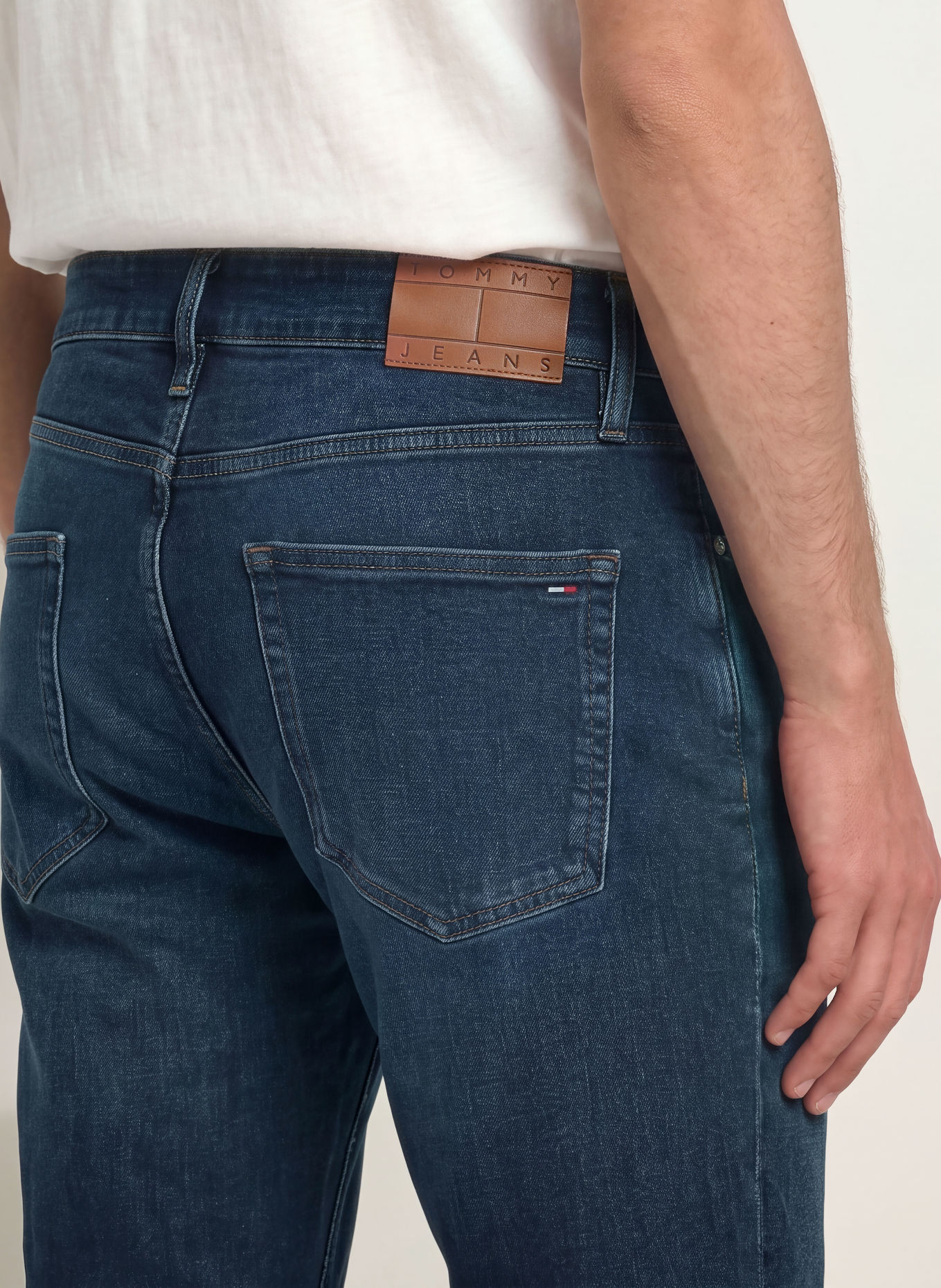 TOMMY JEANS RYAN SLIM STRAIGHT Jeans, Slim Fit: 1BK Denim Blue Black