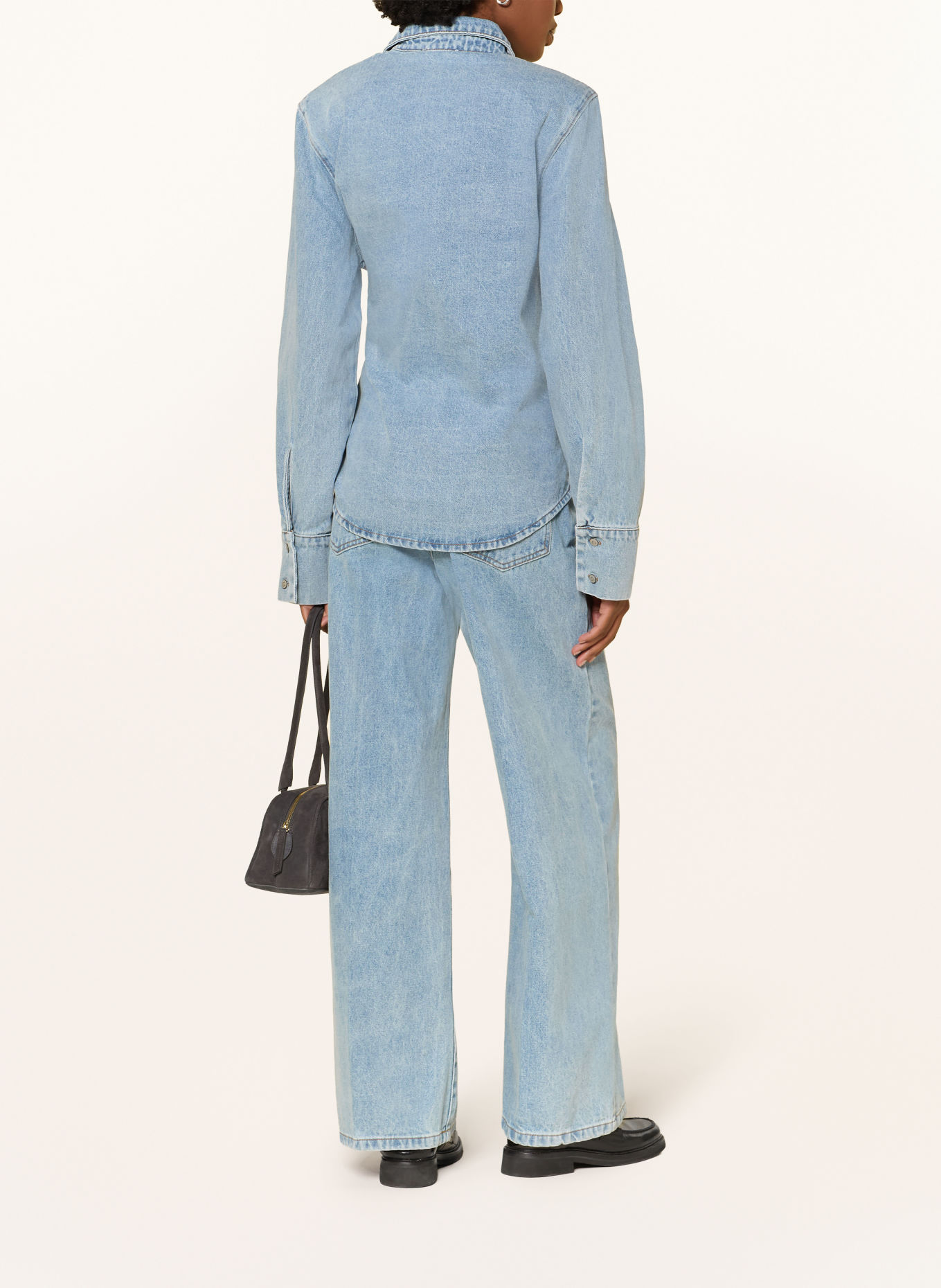 LEZU Jeansbluse JETTE: HELLBLAU