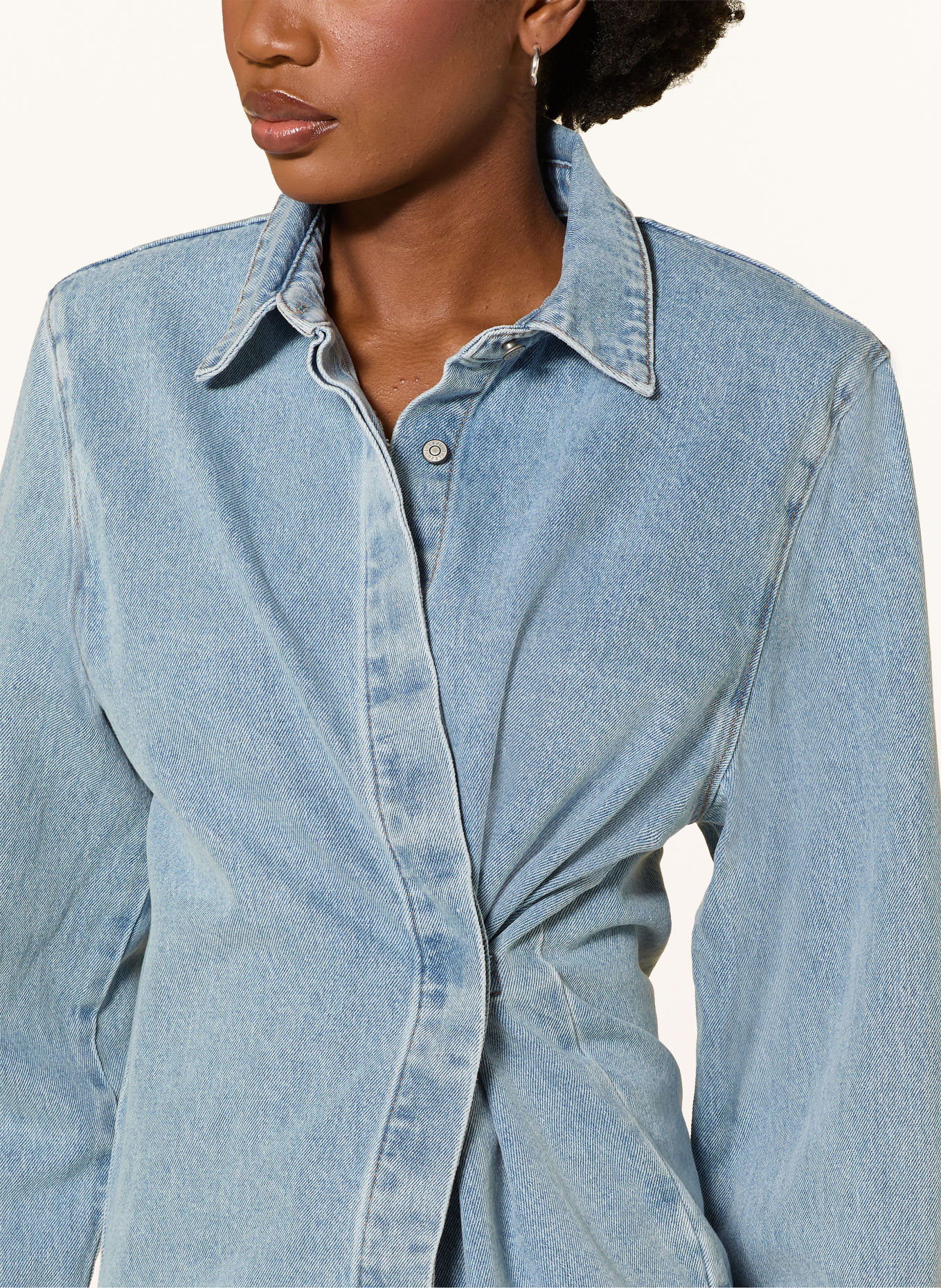 LEZU Jeansbluse JETTE: HELLBLAU