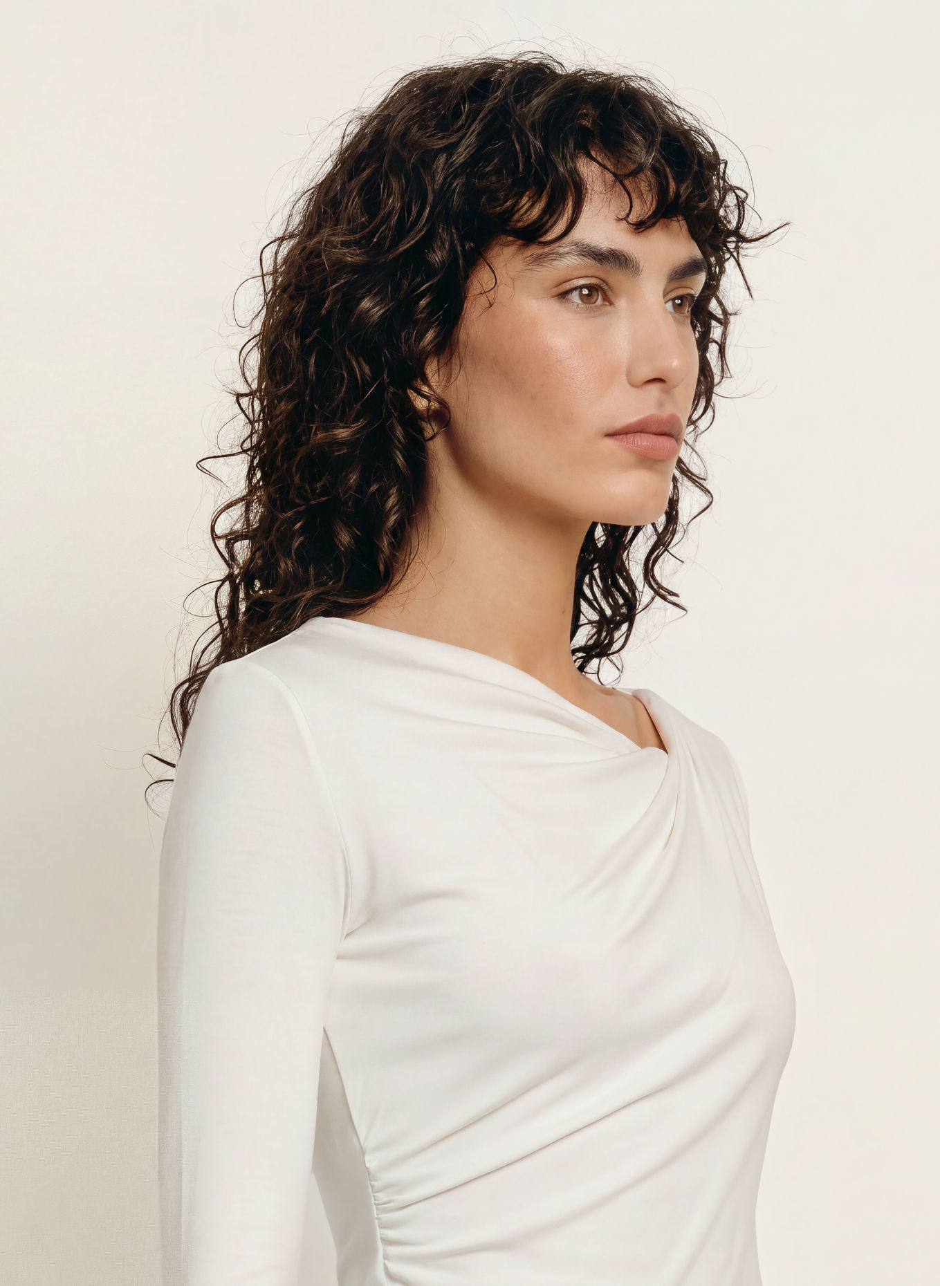 LEZU Longsleeve ZURI: WEISS