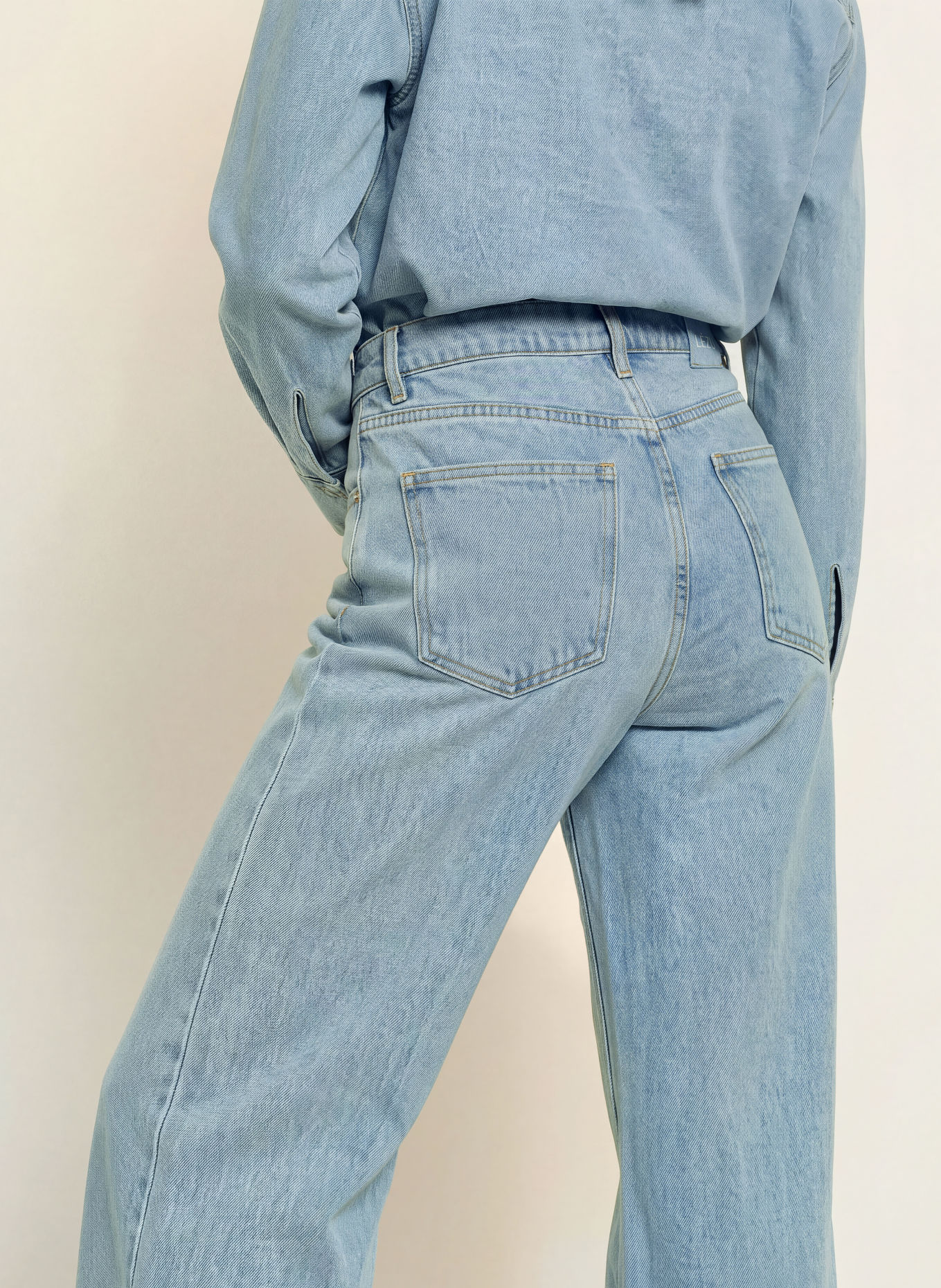 LEZU Straight jeans MIKA: MIDDLE BLUE