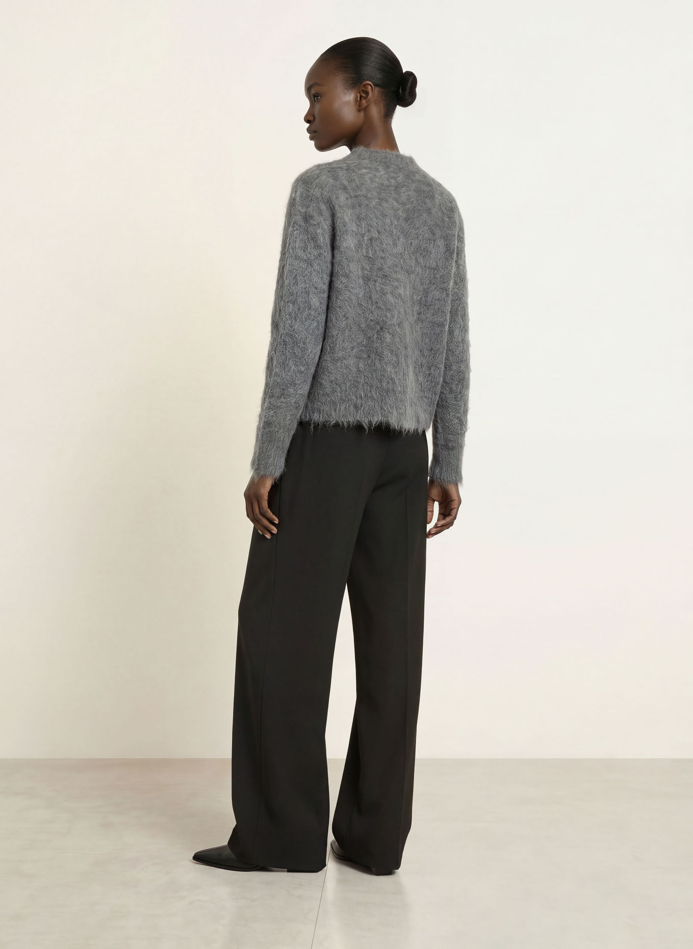 ANTONELLI firenze GARGANO Cardigan with Alpaca: GRAY