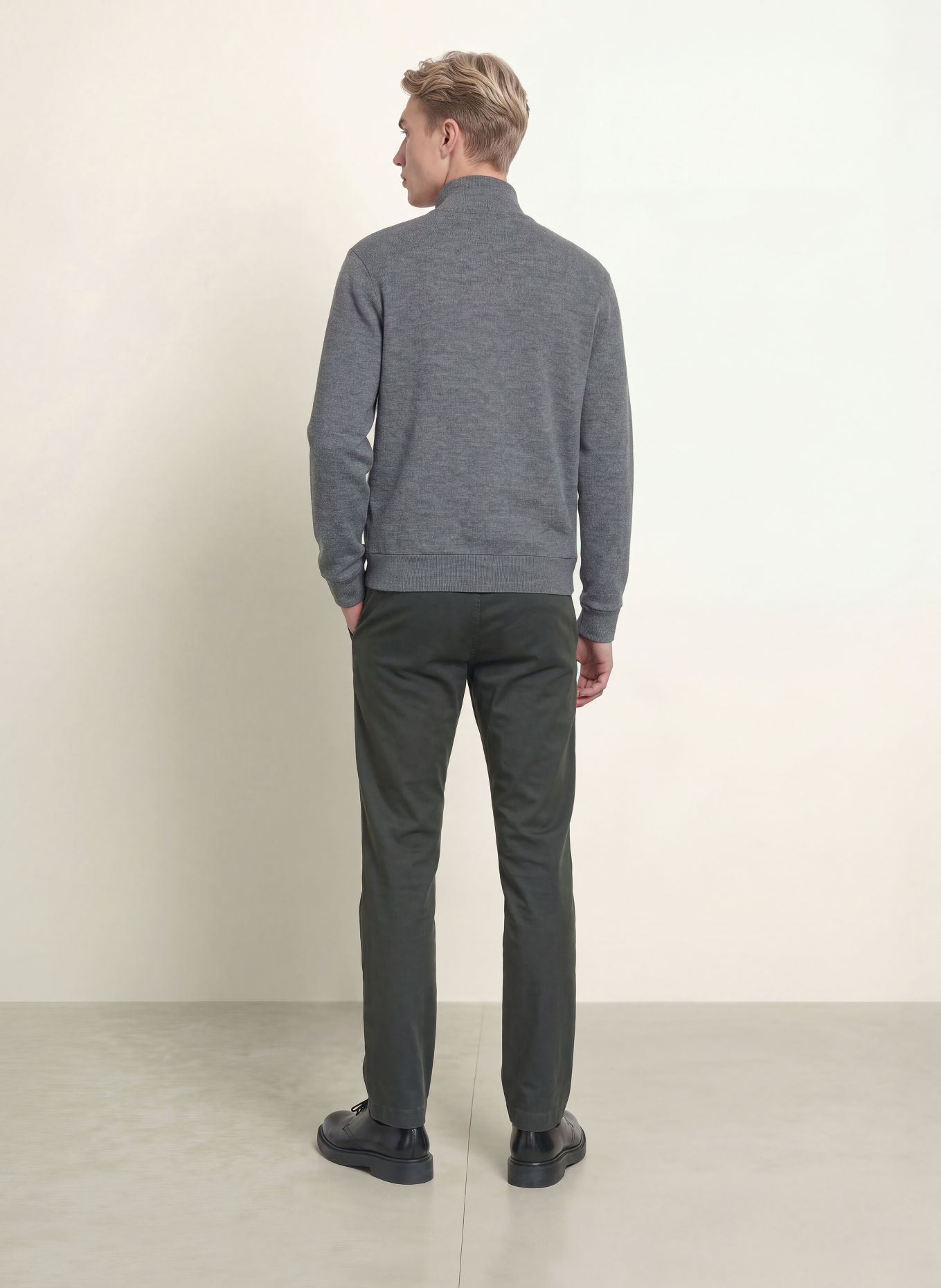 NN.07 Chino TATE coupe extra slim: GRIS FONCÉ