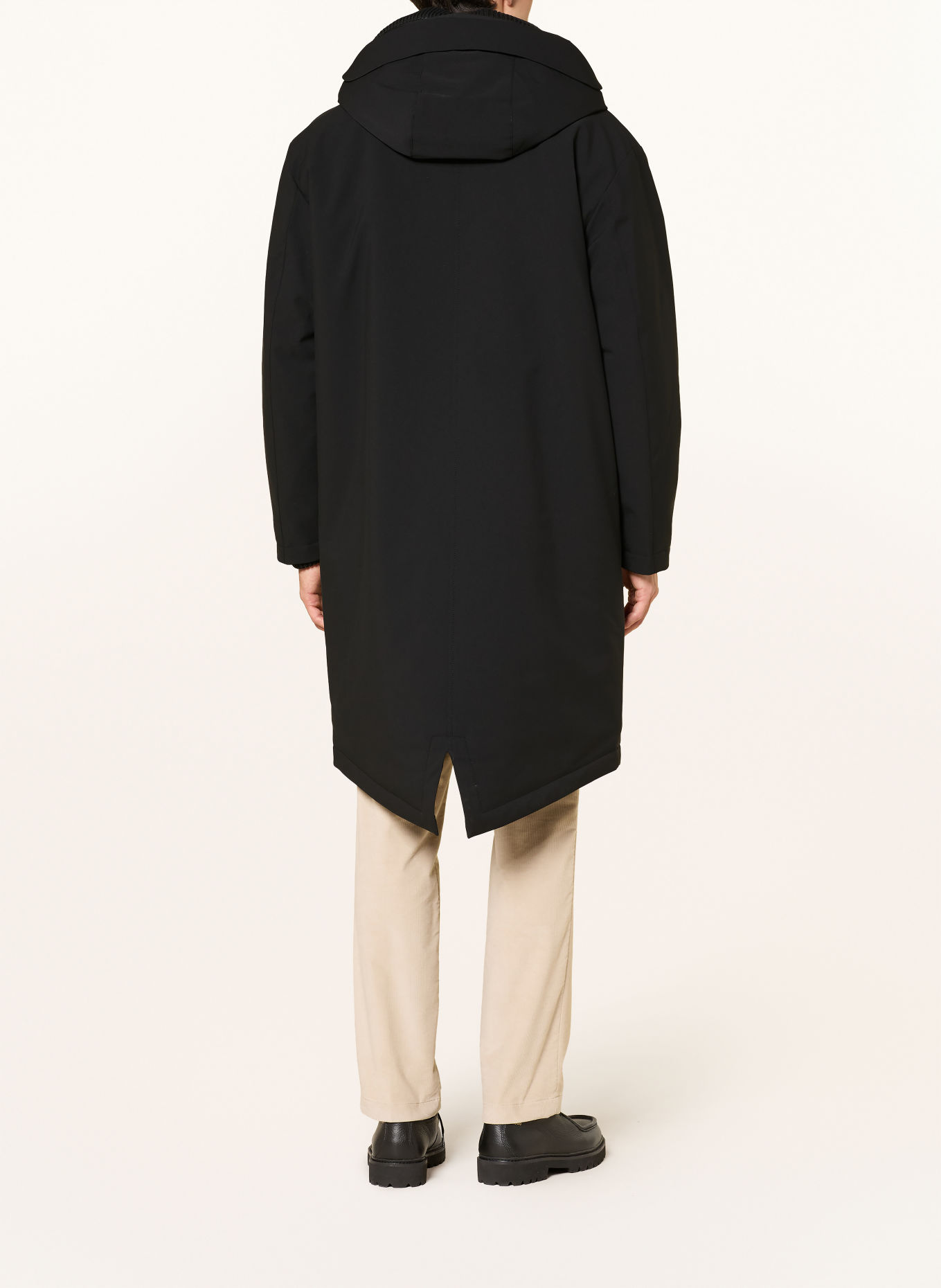 STRELLSON Parka S.C RELOADED mit abnehmbarer Kapuze: SCHWARZ
