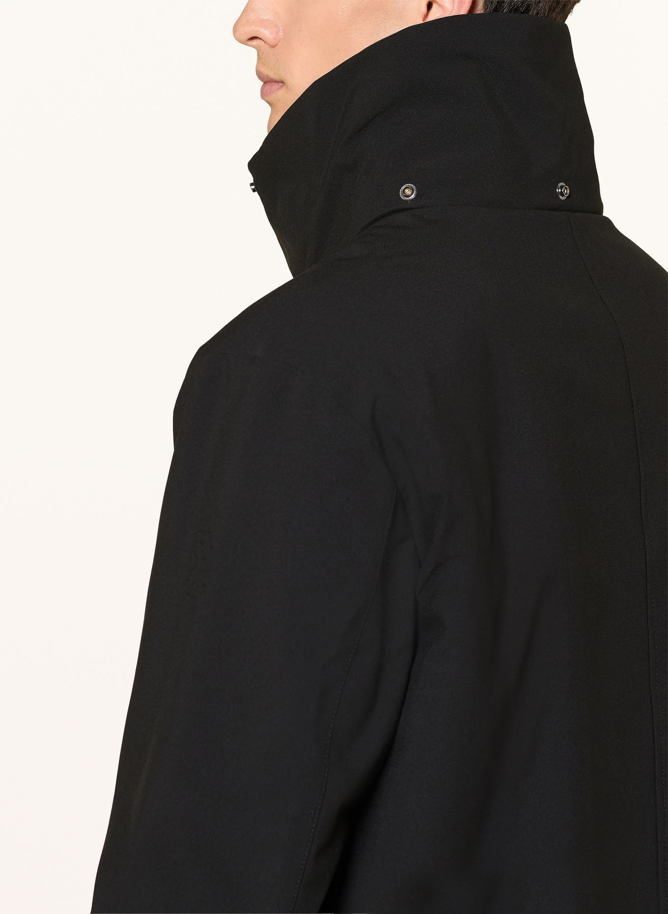 STRELLSON Parka S.C RELOADED mit abnehmbarer Kapuze: SCHWARZ
