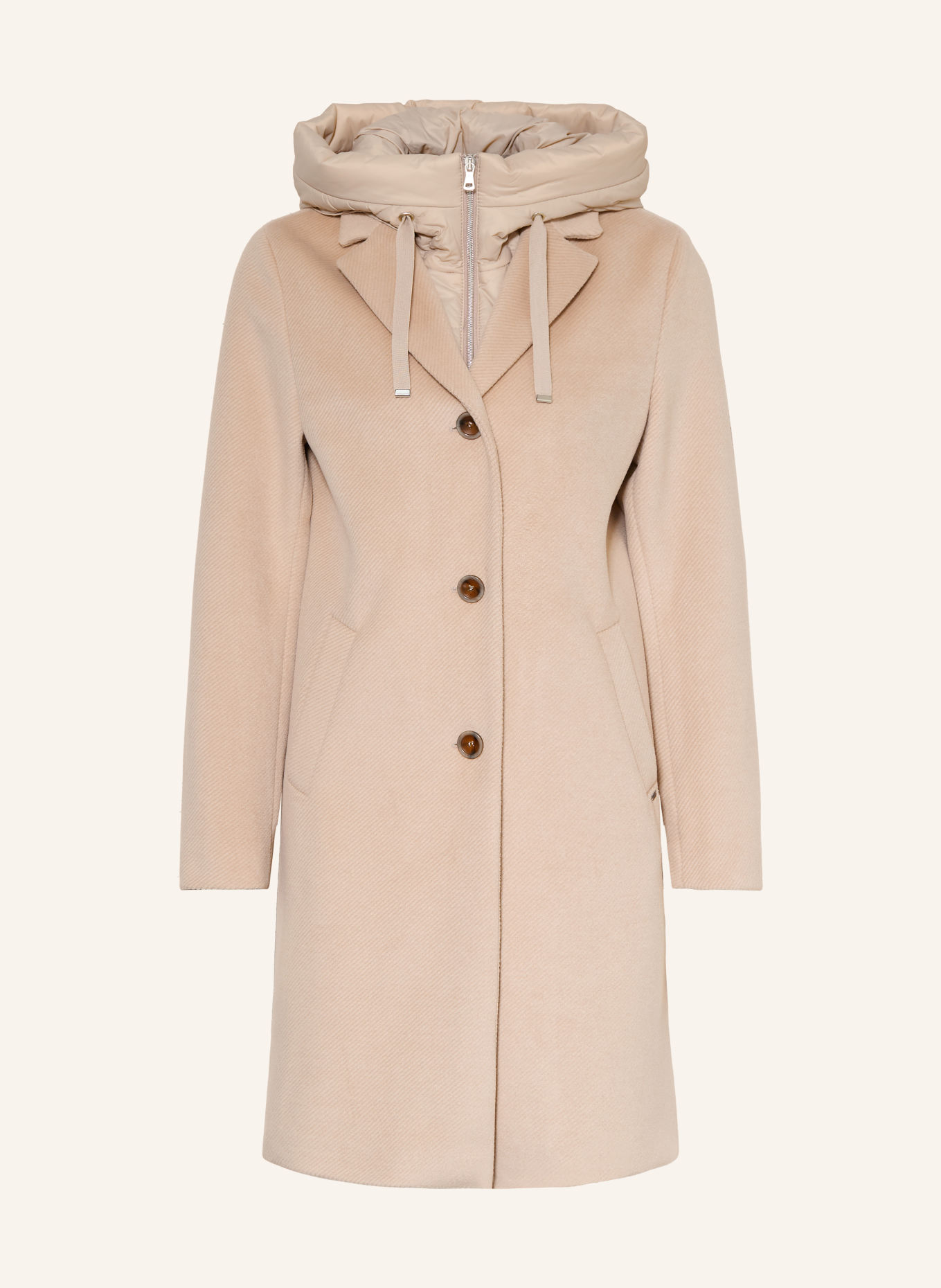 CINQUE Veste CIMIRACLE avec rabat amovible: BEIGE