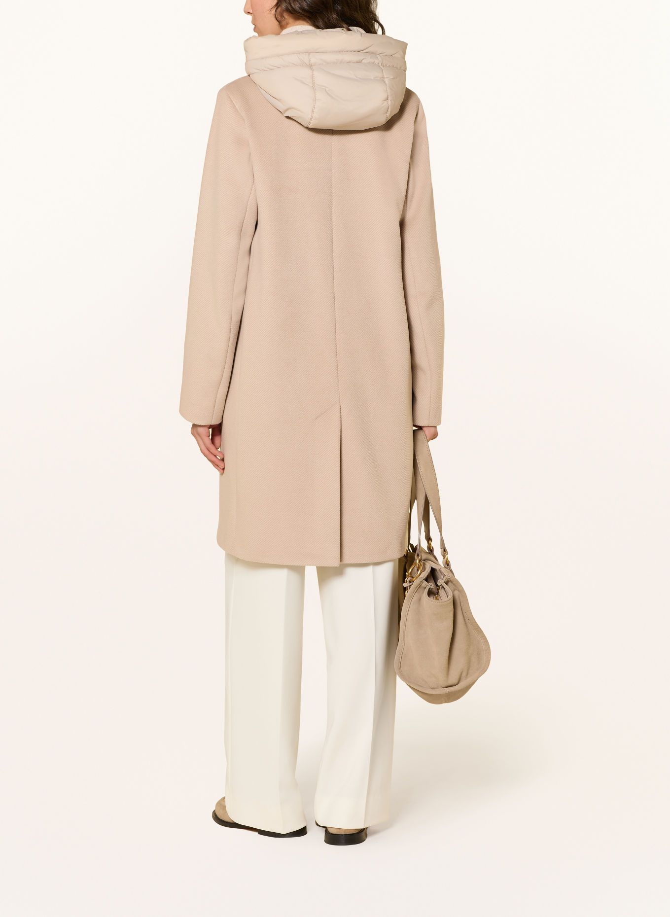 CINQUE Veste CIMIRACLE avec rabat amovible: BEIGE