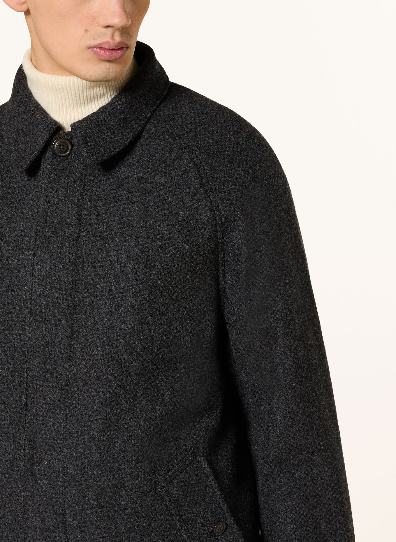 POLO RALPH LAUREN Ullkappa LANGDON: MÖRKGRÅ