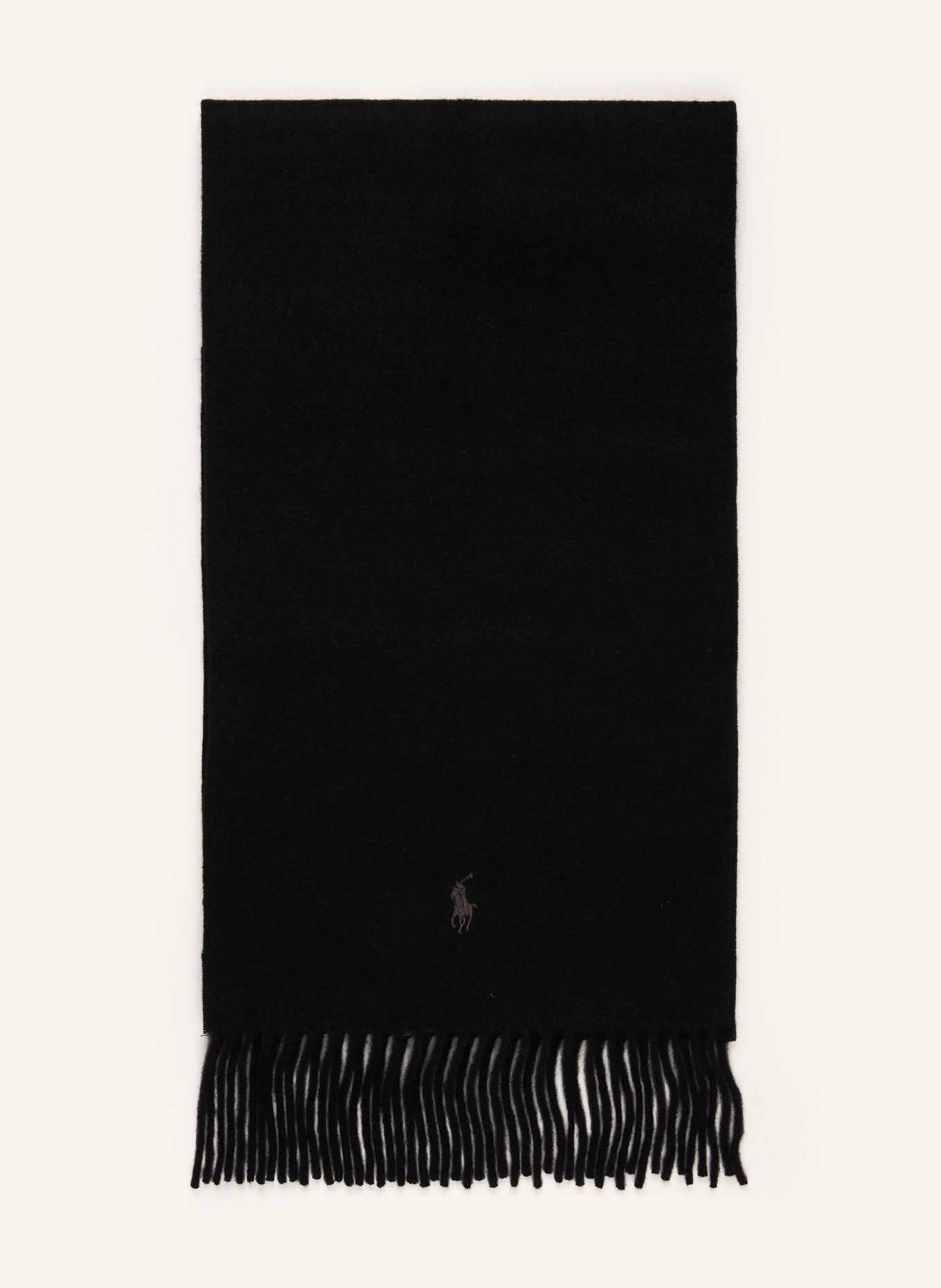 POLO RALPH LAUREN Cashmere Scarf: BLACK