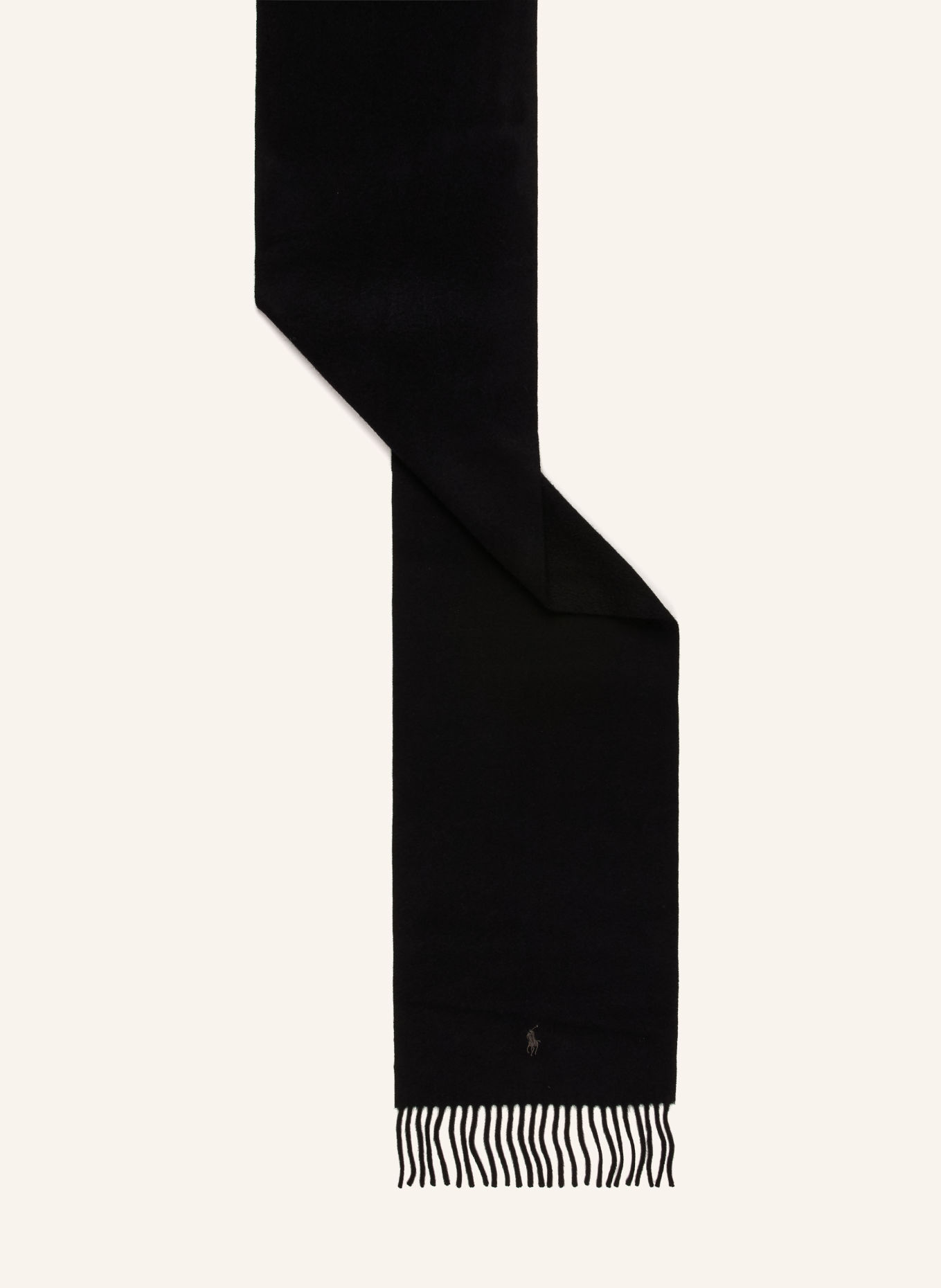 POLO RALPH LAUREN Cashmere Scarf: BLACK