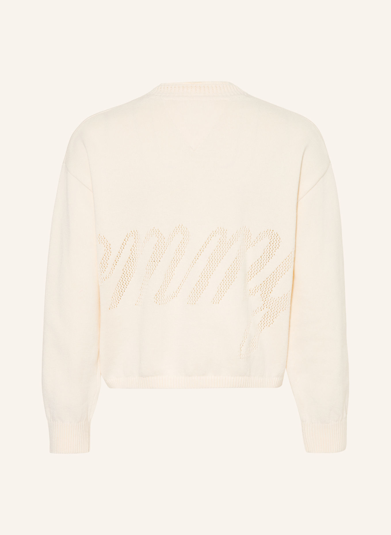 TOMMY HILFIGER Strickjacke: CREME