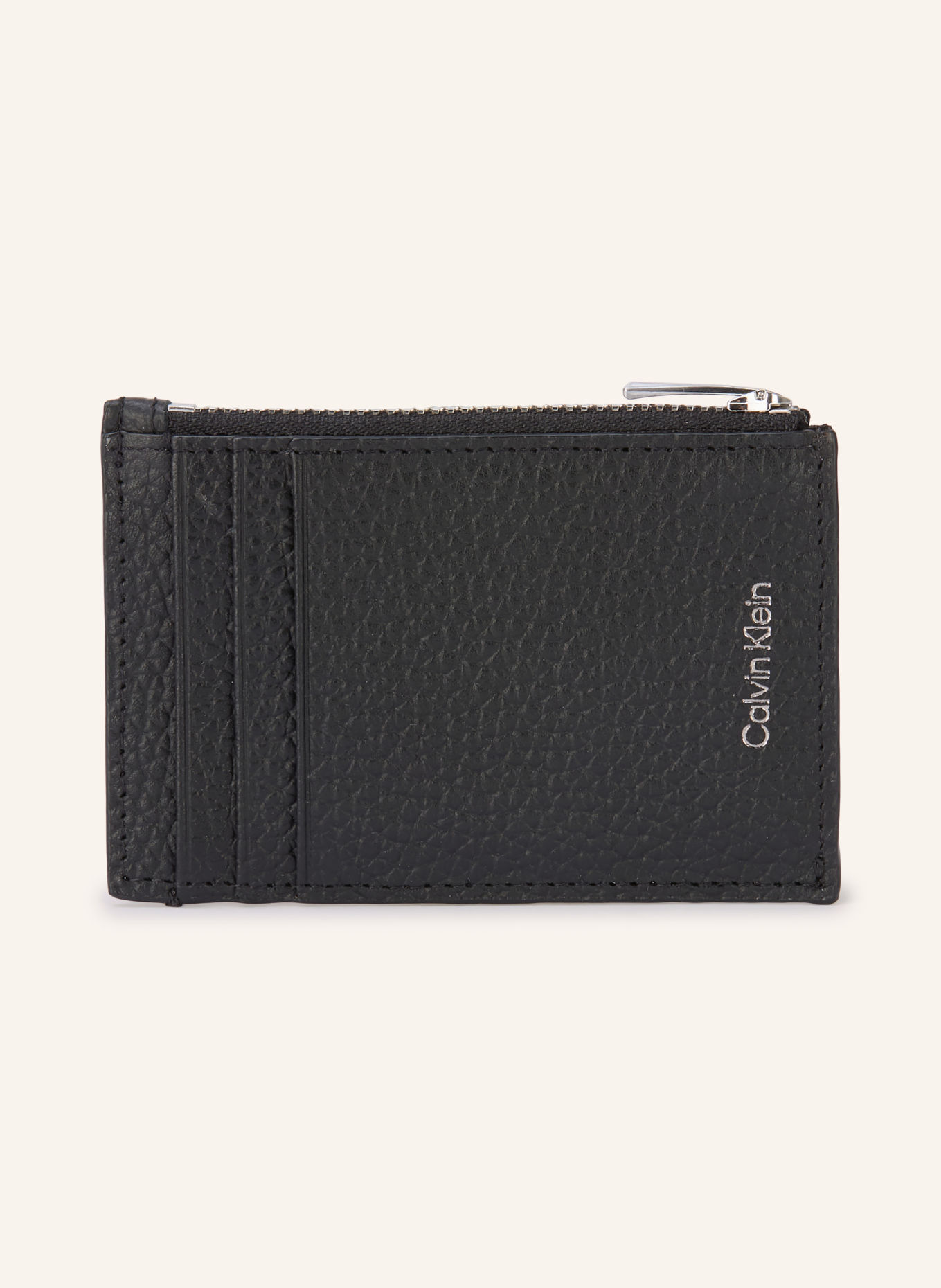 Calvin Klein Porte-cartes: NOIR / ARGENT