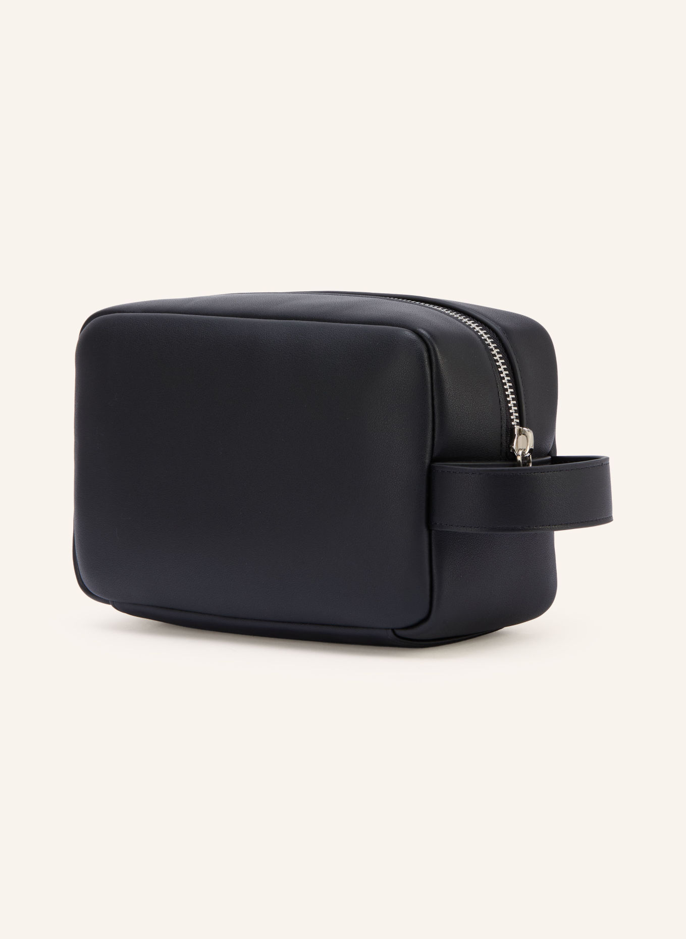 Calvin Klein Kulturtasche: SCHWARZ / SILBER