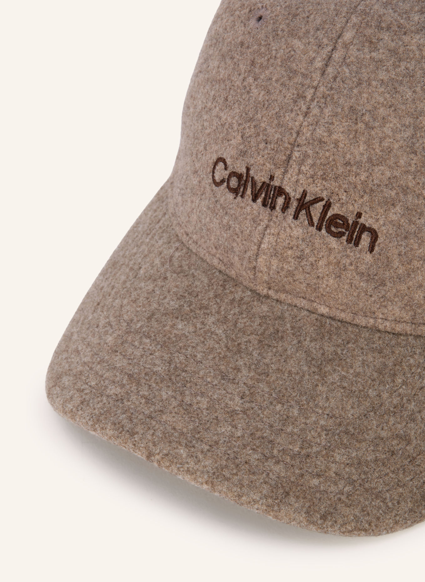 Calvin Klein Flanellen pet: TAUPE
