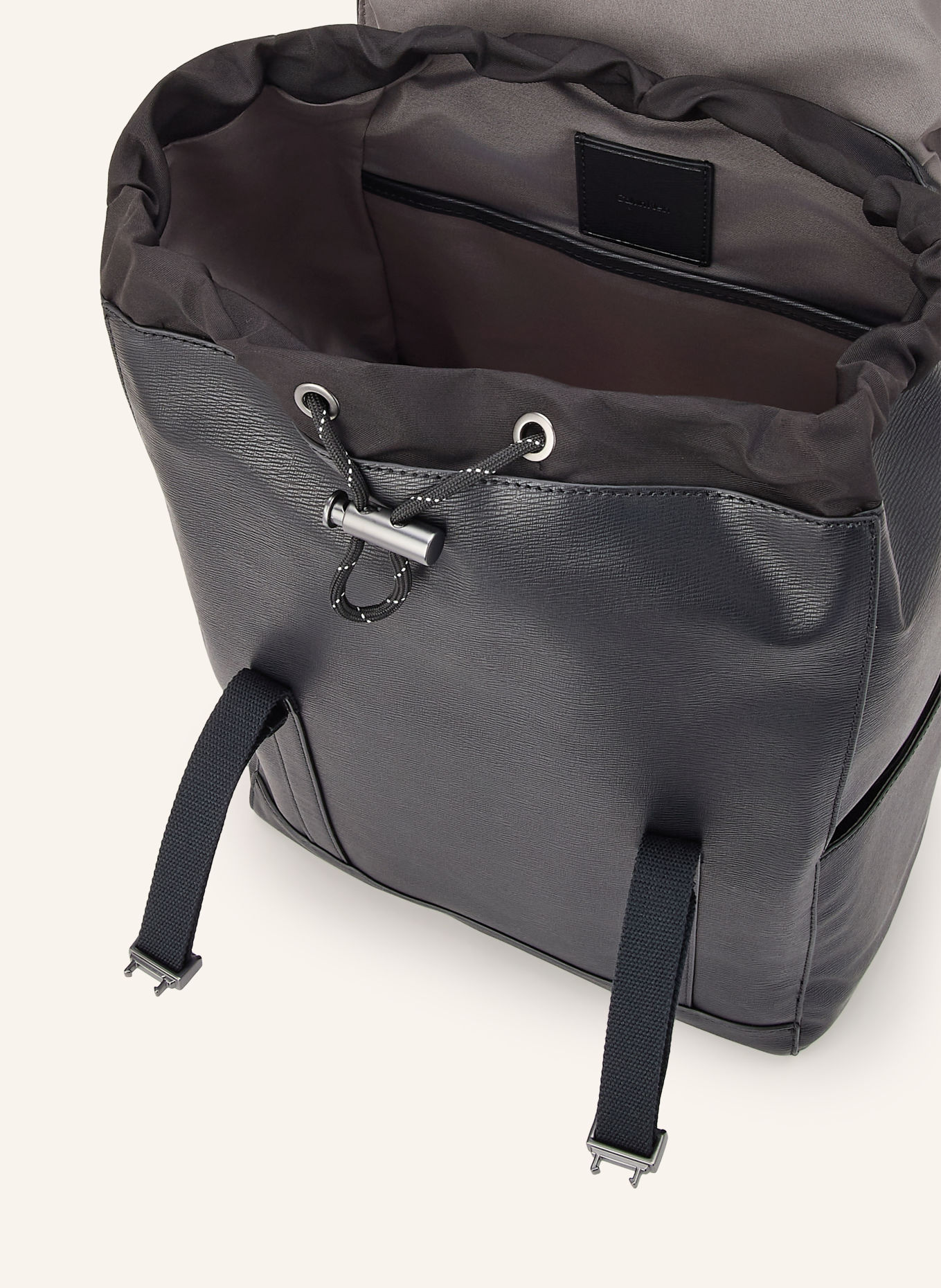 Calvin Klein Backpack with laptop compartment: BLACK / PLATINUM