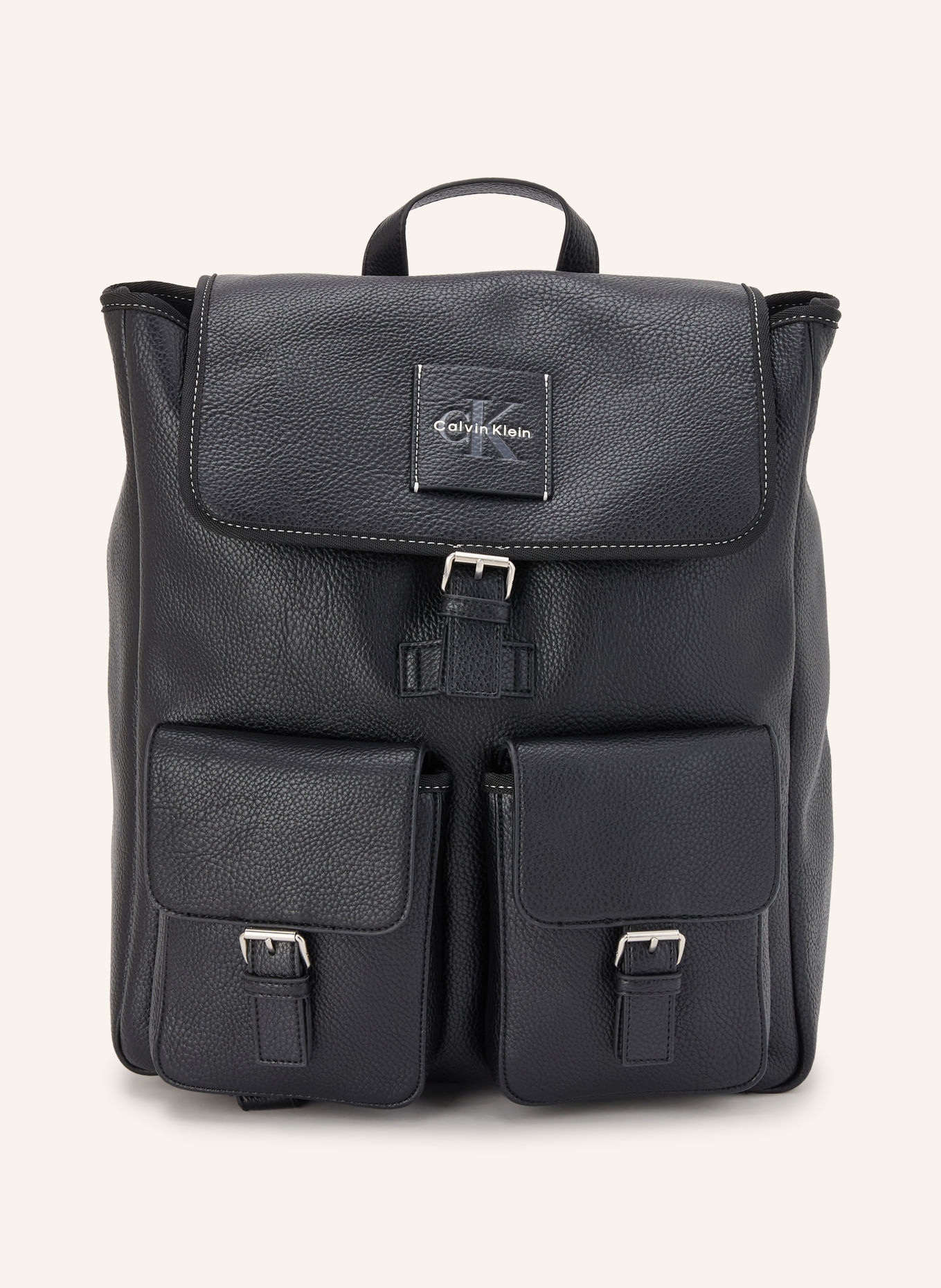 Calvin Klein Backpack: BLACK / SILVER