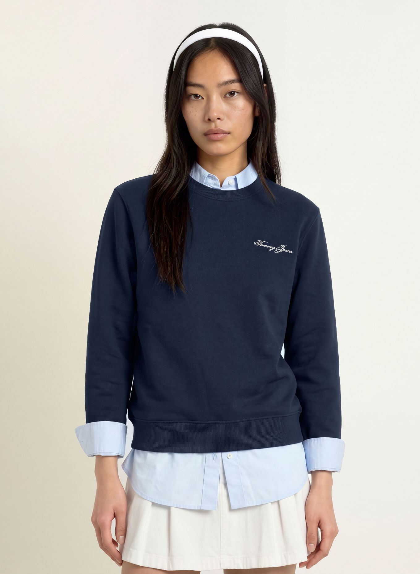 TOMMY JEANS Sweatshirt: DARK BLUE