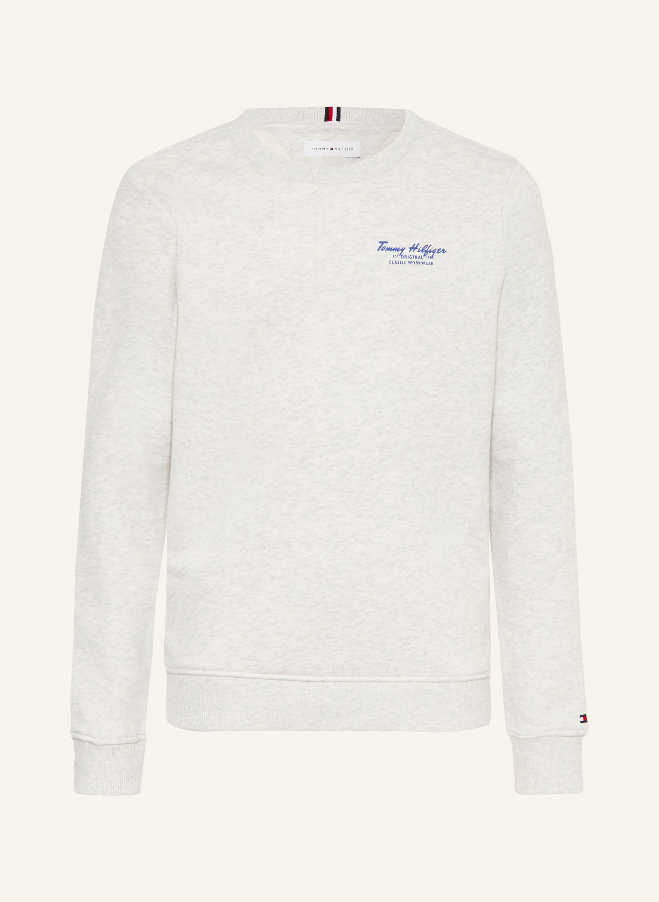 TOMMY HILFIGER Sweatshirt: HELLGRAU