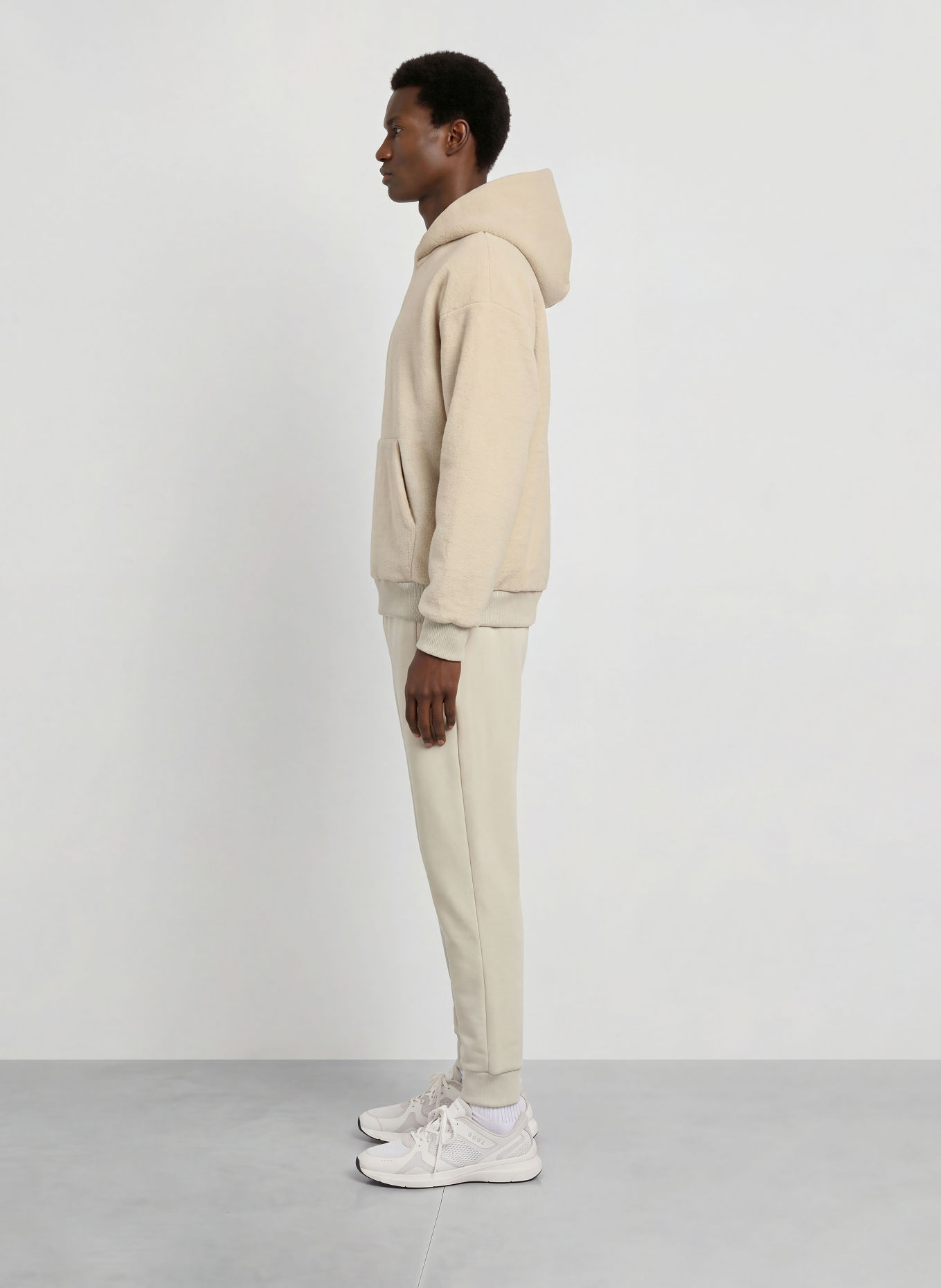 BOSS Fleece-Hoodie TEDDY: BEIGE