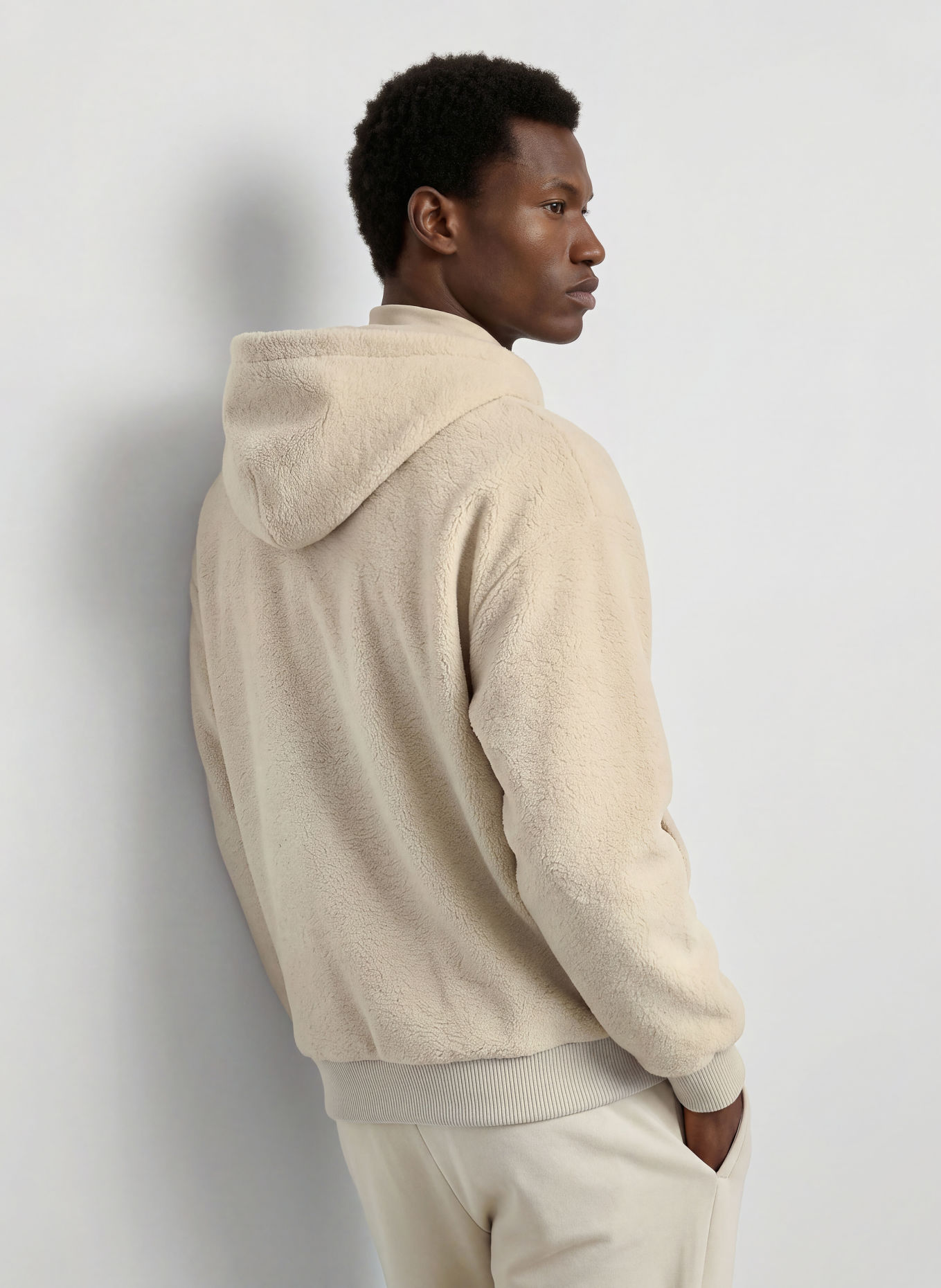 BOSS Fleece-Hoodie TEDDY: BEIGE