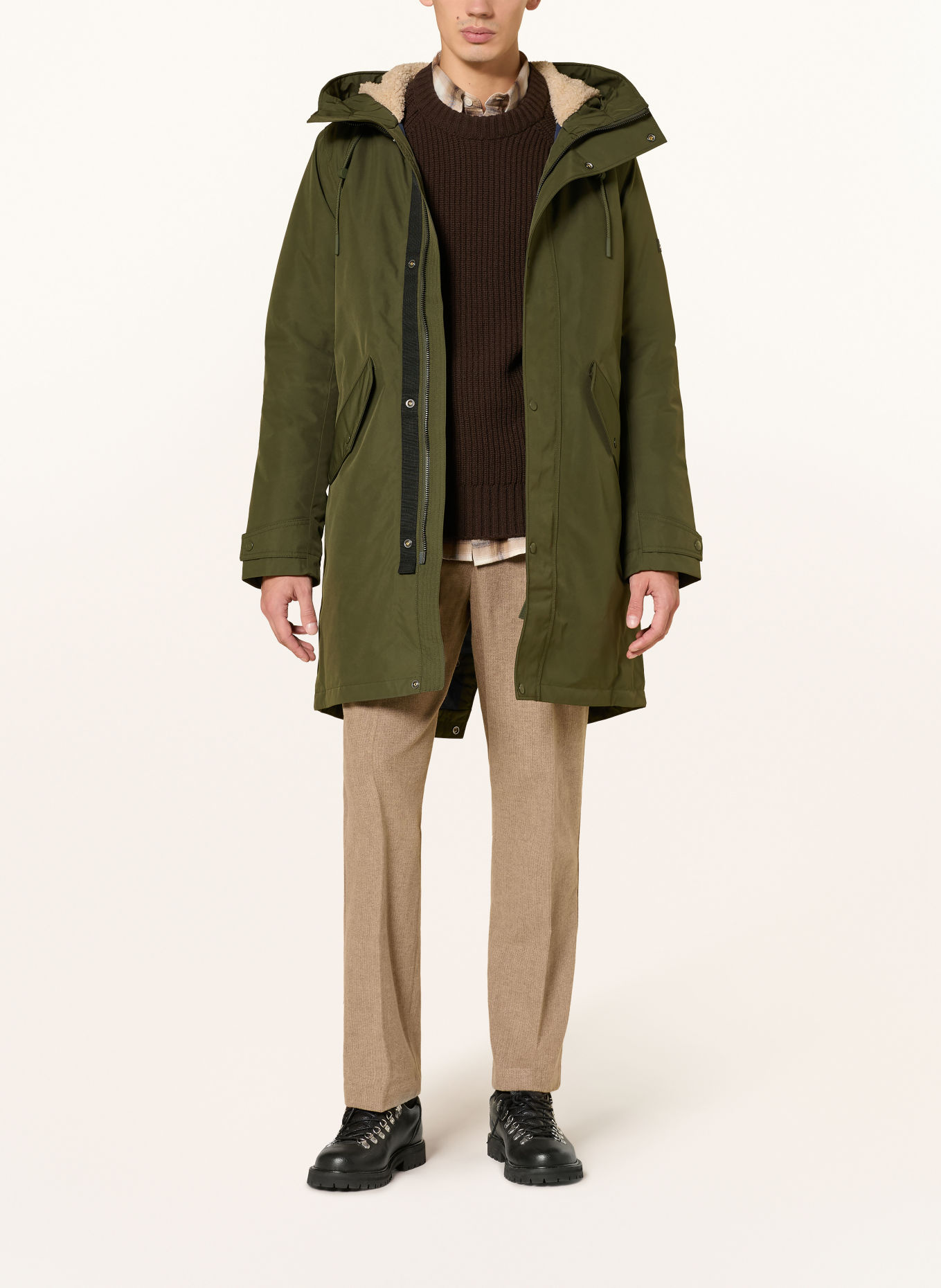 AIGLE Parka: KHAKI