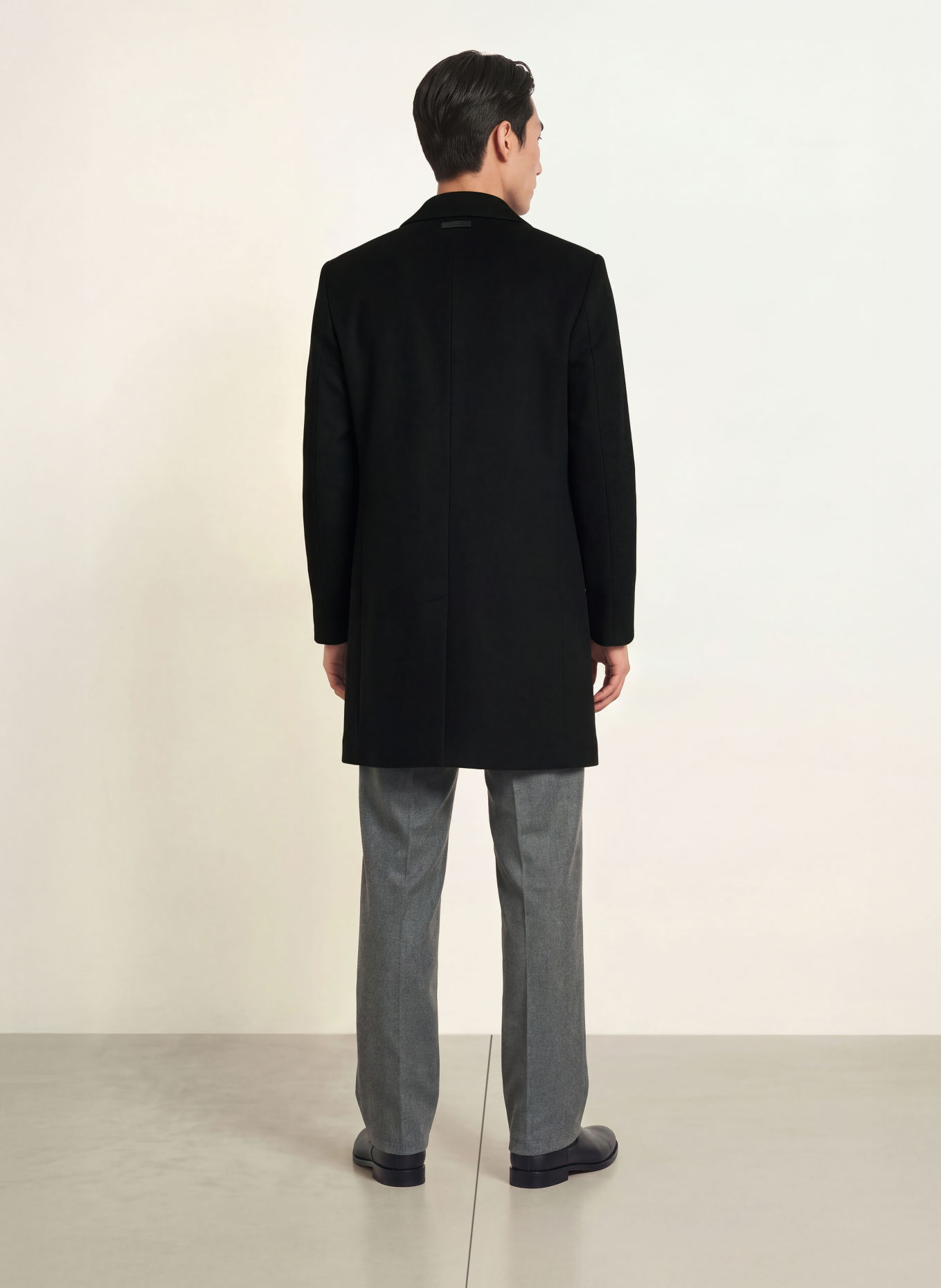 Calvin Klein Coat: BLACK