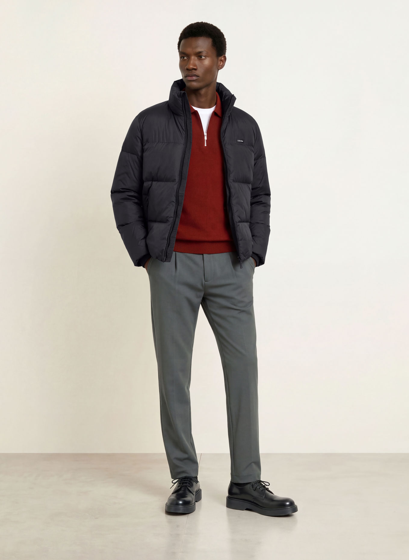 Calvin Klein Down jacket: BLACK