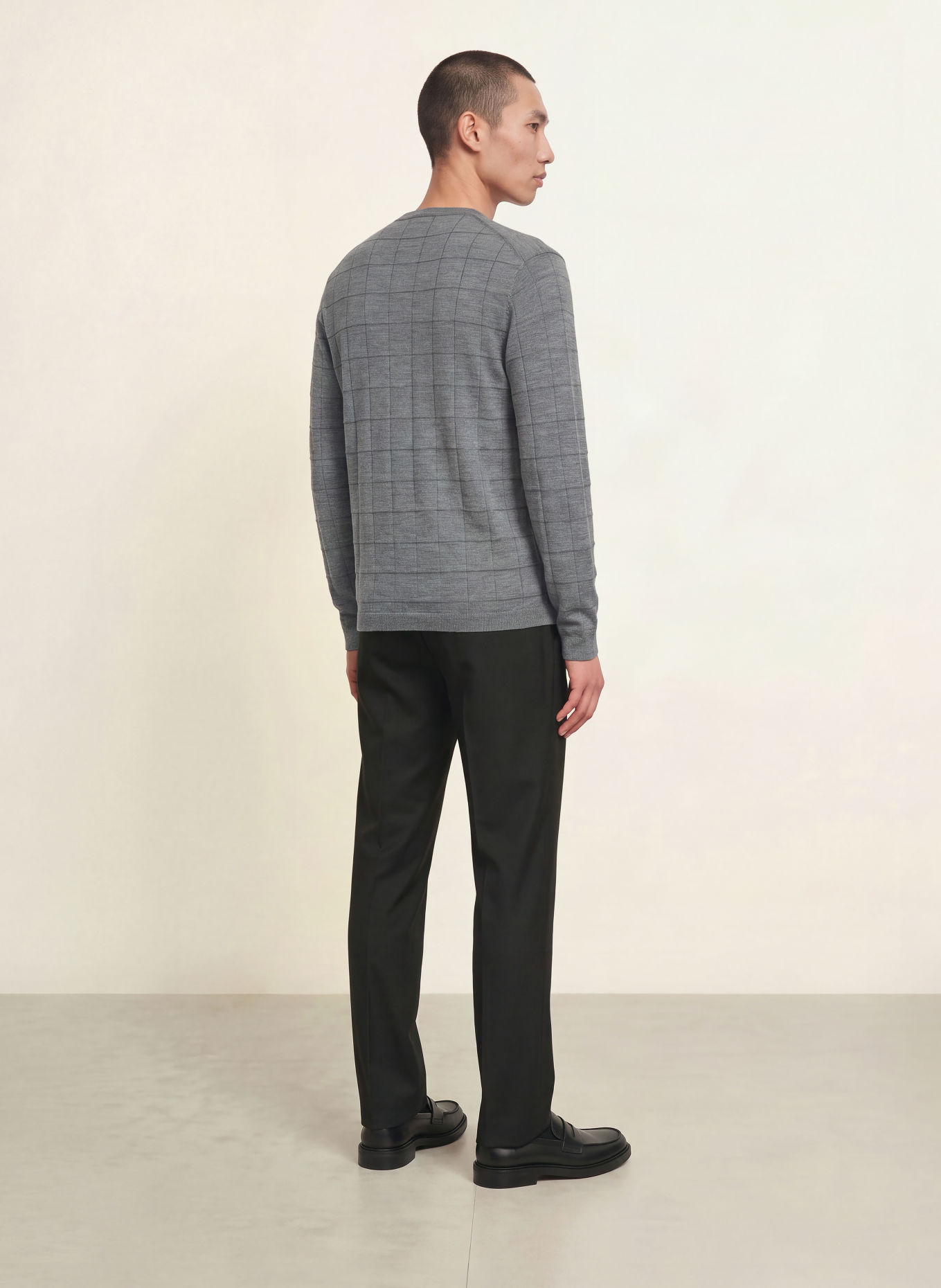 Calvin Klein Pull en laine mérinos: GRIS