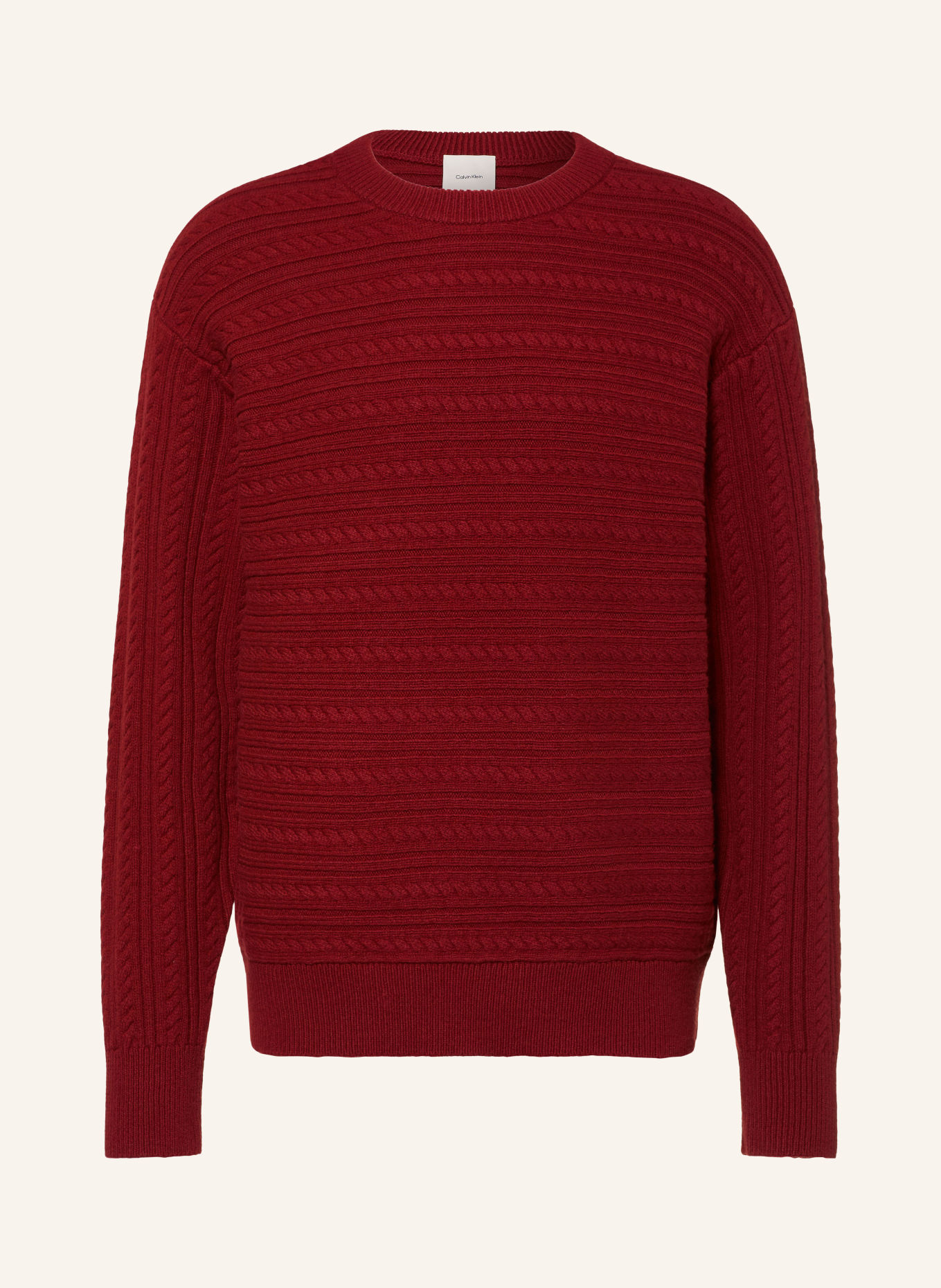 Calvin Klein Sweater: DARK RED