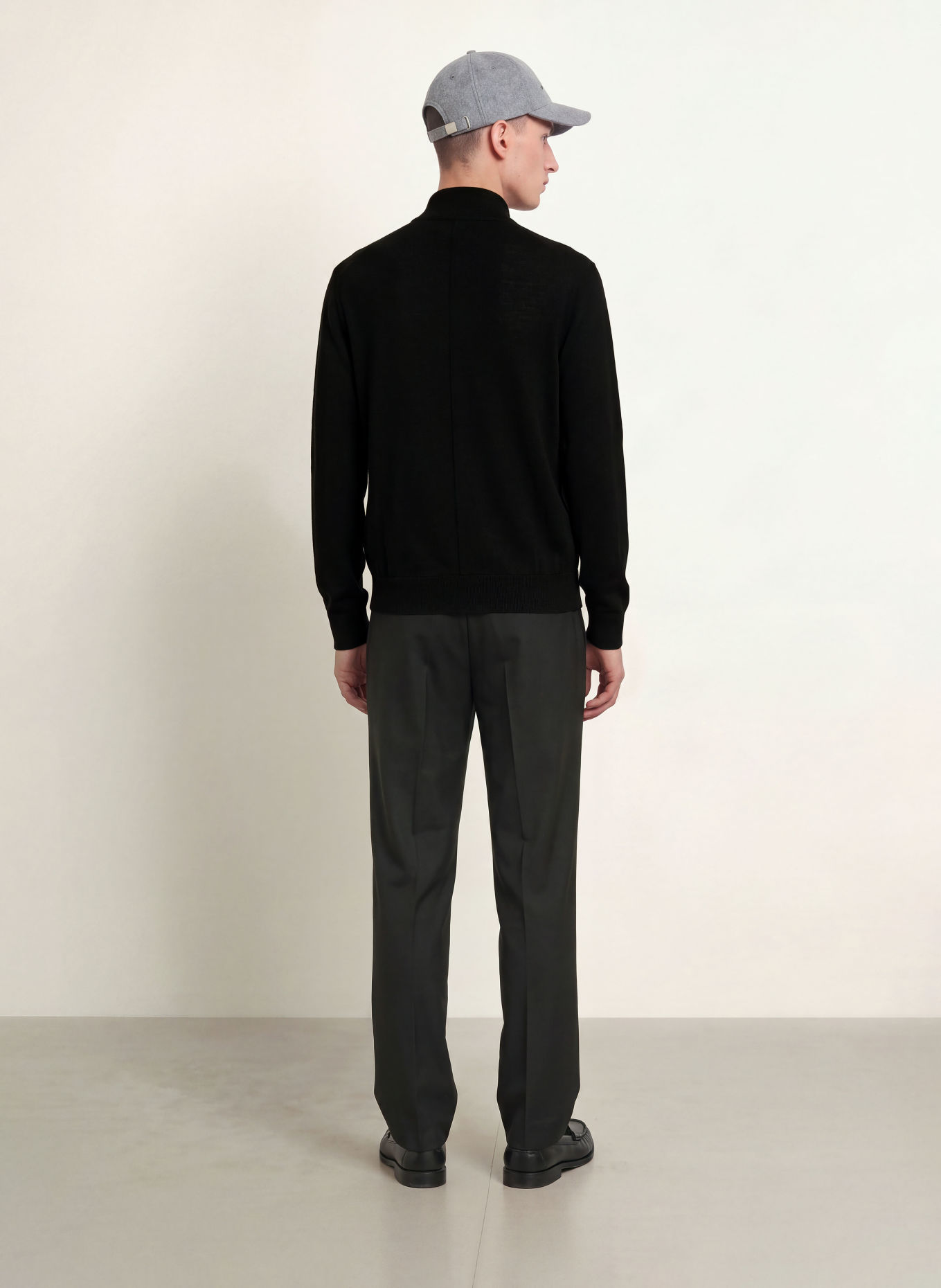 Calvin Klein Merinowool Cardigan: BLACK