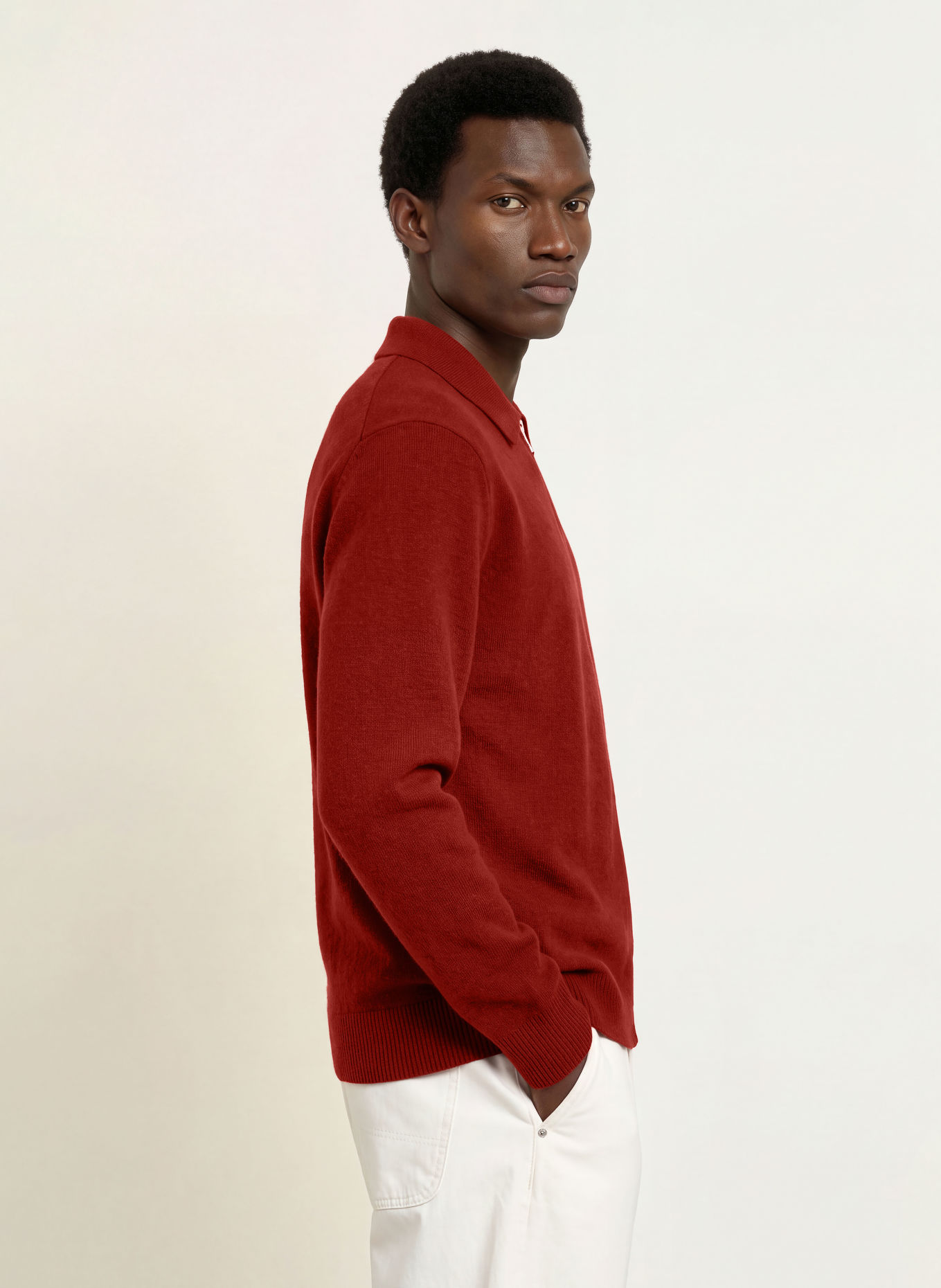 Calvin Klein Half-zip sweater: RED