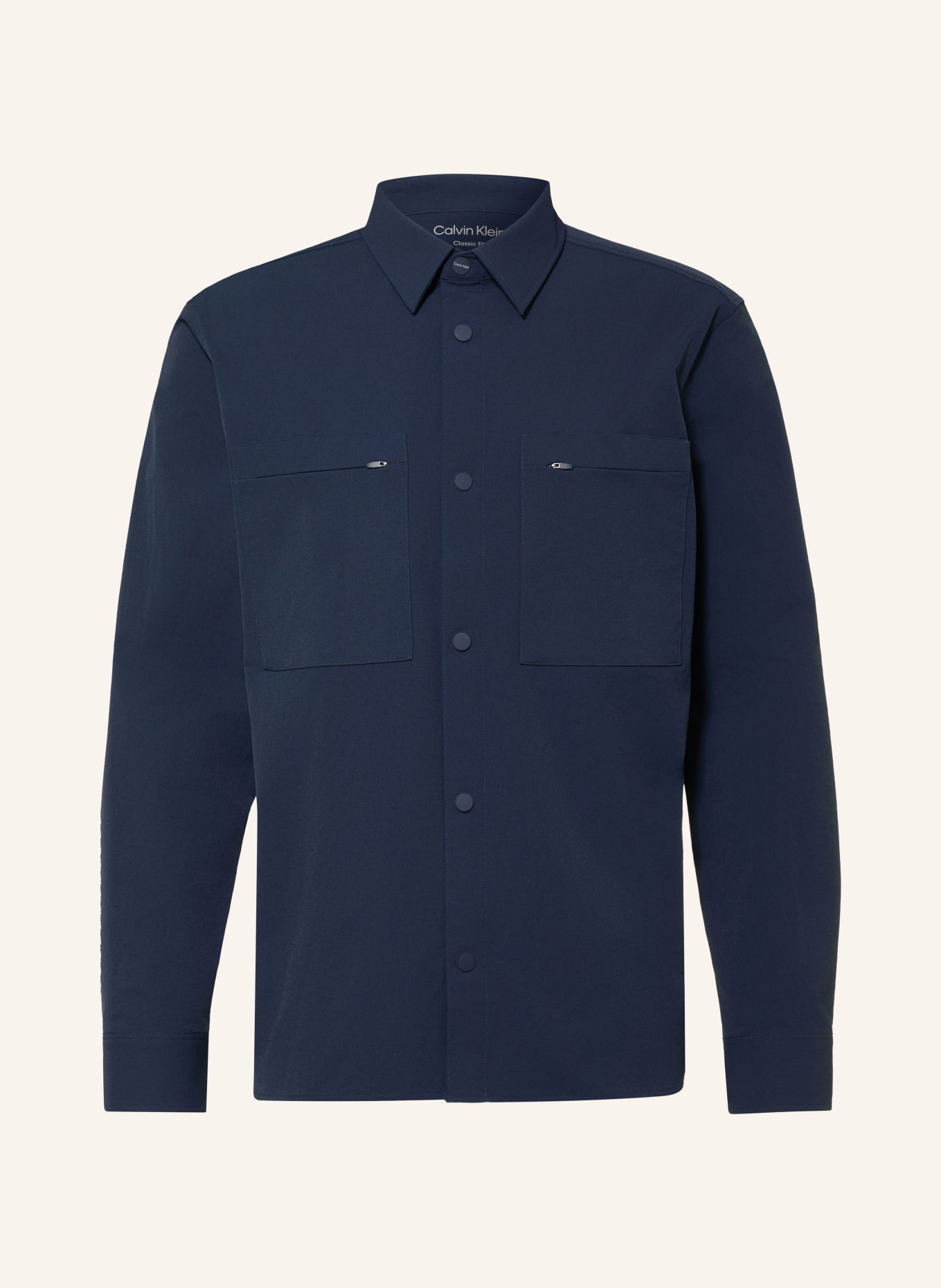 Calvin Klein Overshirt: DARK BLUE
