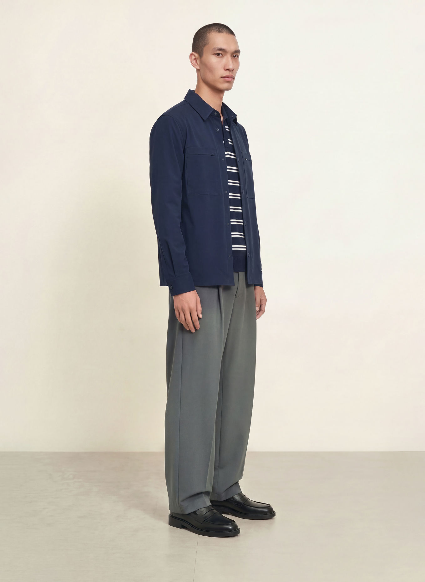 Calvin Klein Overshirt: DARK BLUE