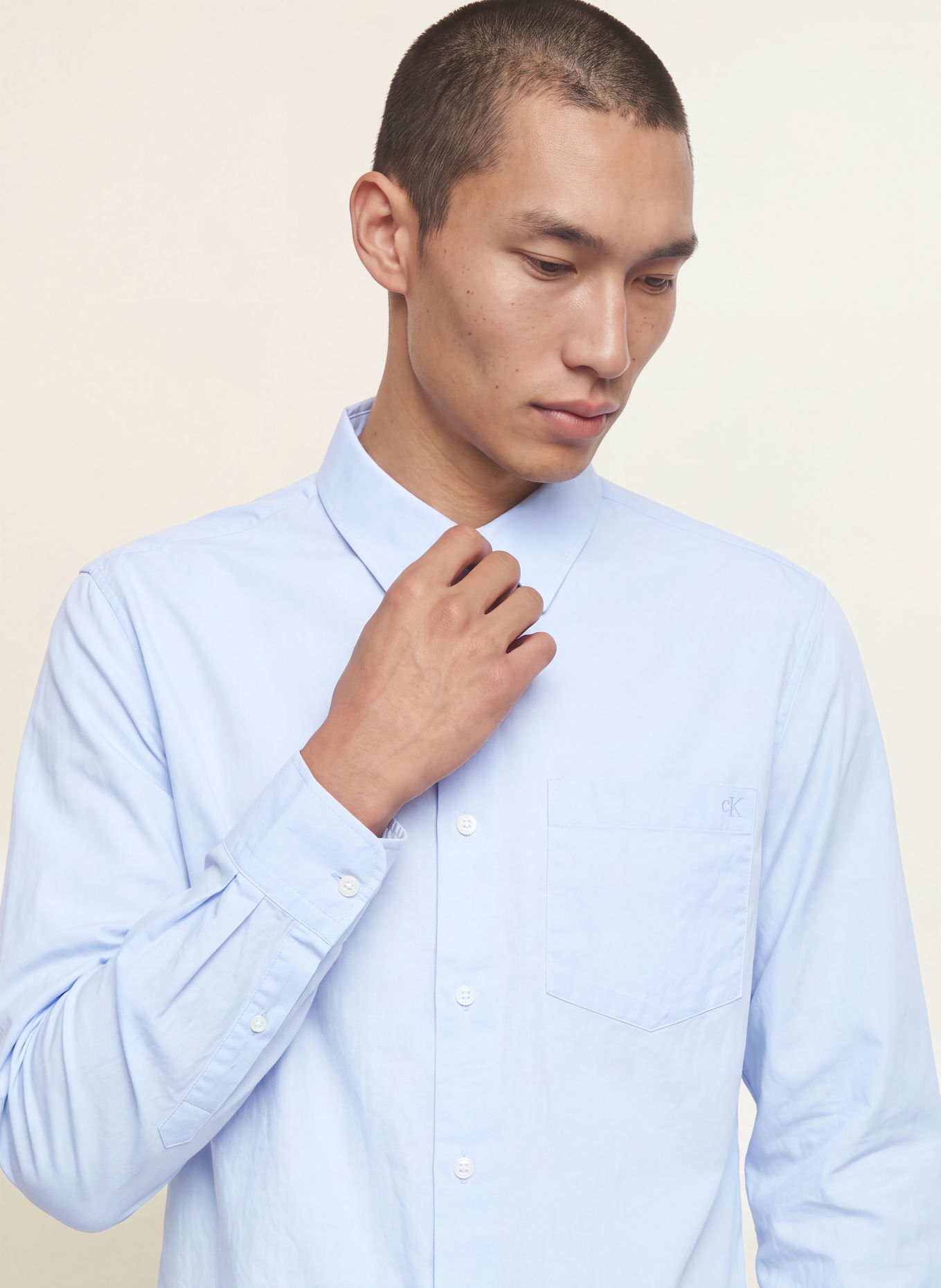 Calvin Klein Classic Fit Oxford shirt: LIGHT BLUE