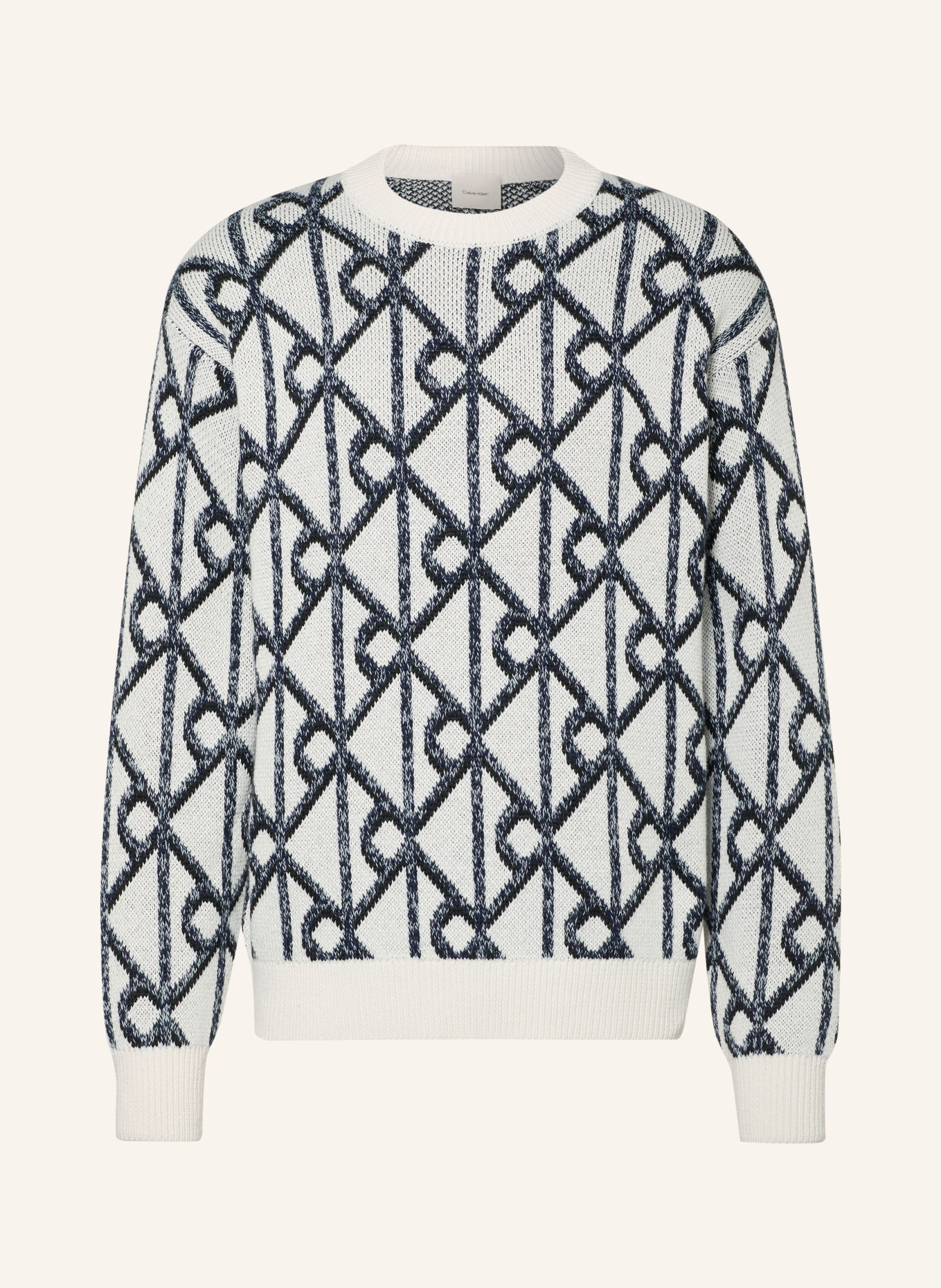 Calvin Klein Sweater: ECRU / BLACK