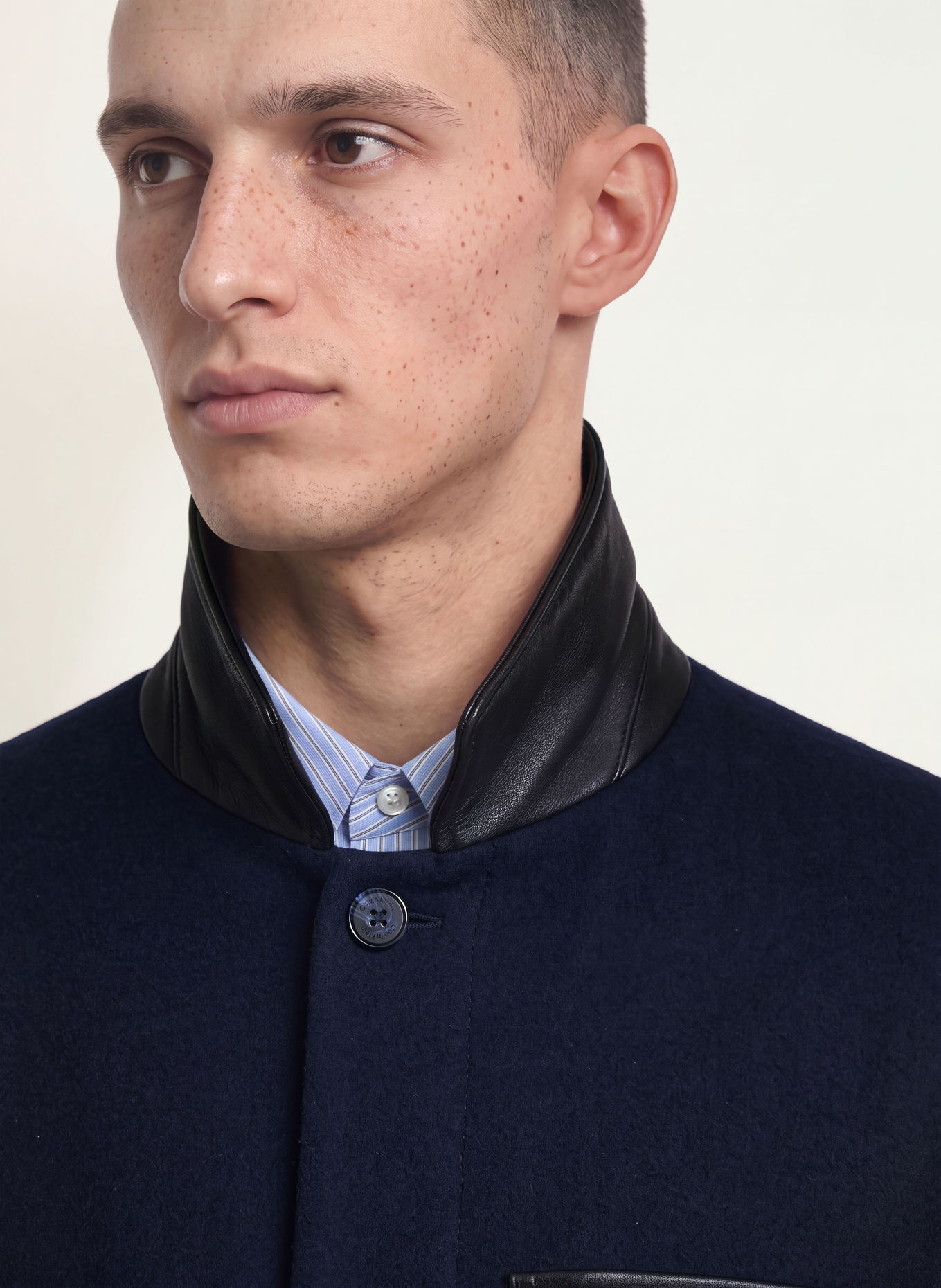 Calvin Klein Overshirt: DARK BLUE / BLACK