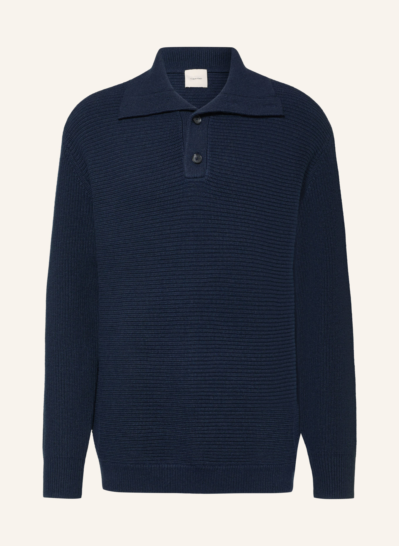 Calvin Klein Half-zip sweater: DARK BLUE