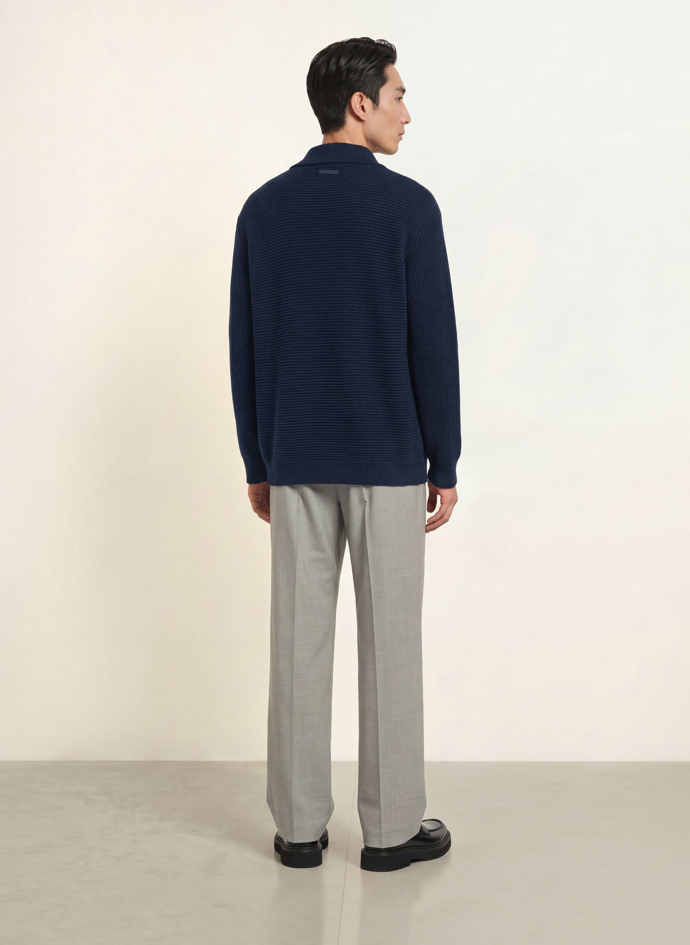 Calvin Klein Half-zip sweater: DARK BLUE