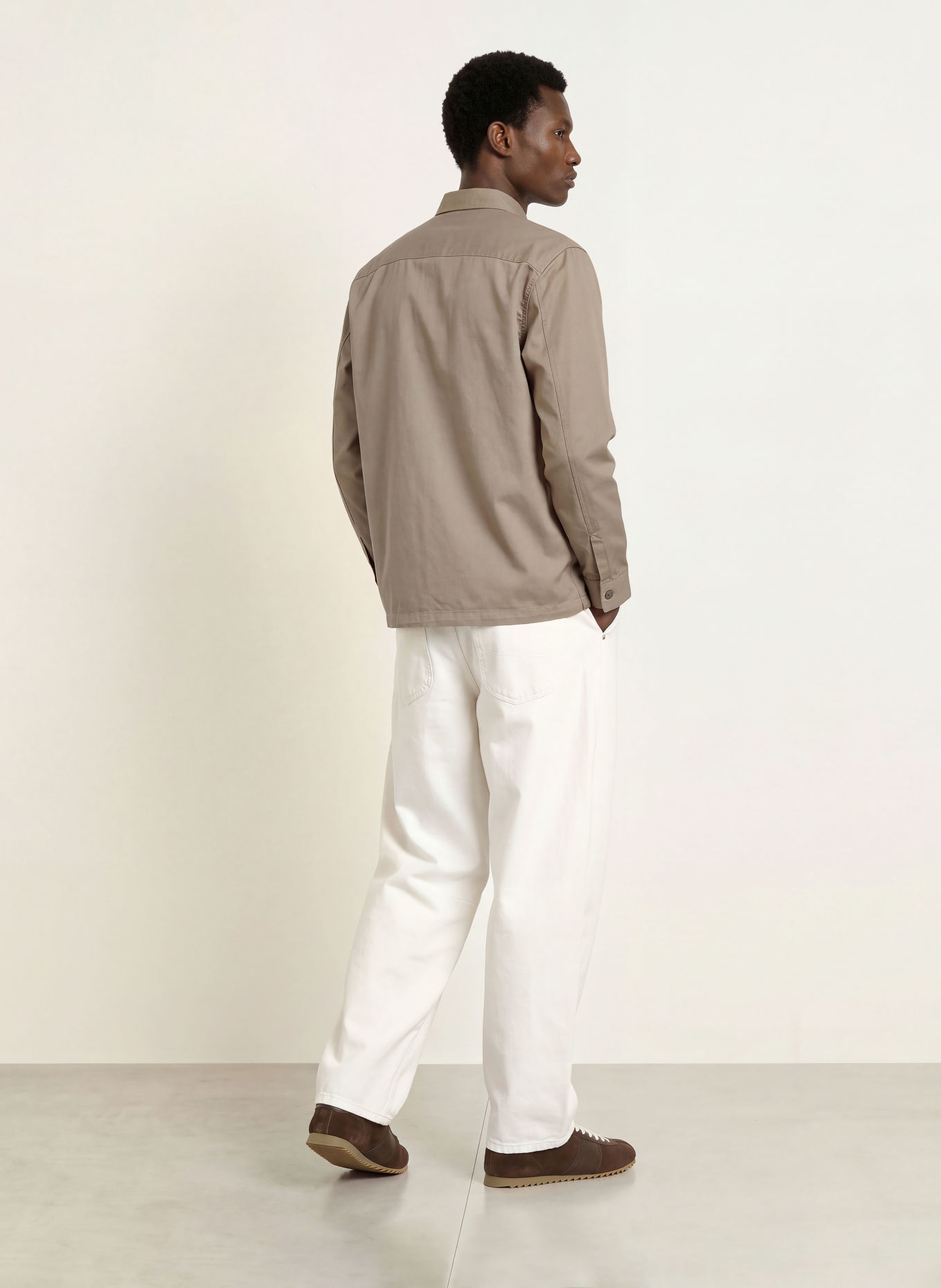 Calvin Klein Overshirt: LIGHT BROWN