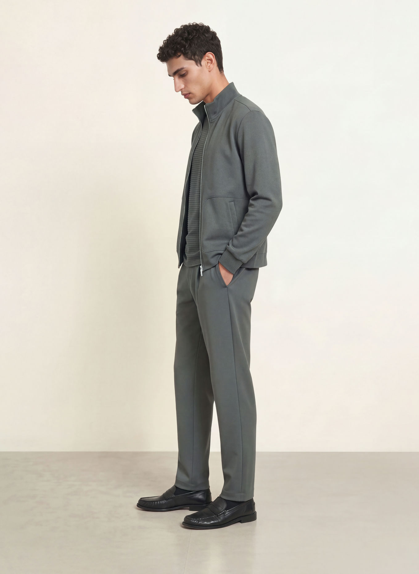 Calvin Klein Bomber jacket: DARK GRAY