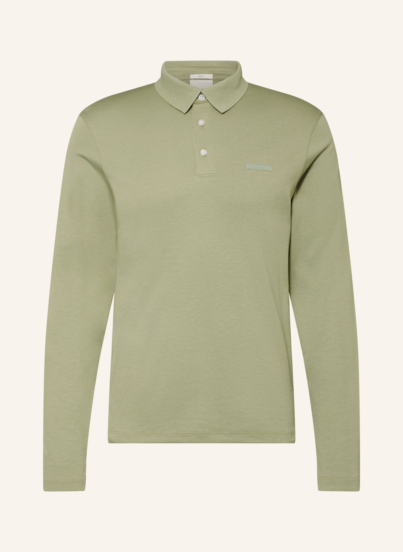 Calvin Klein Slim-Fit Jersey polo shirt: LIGHT GREEN
