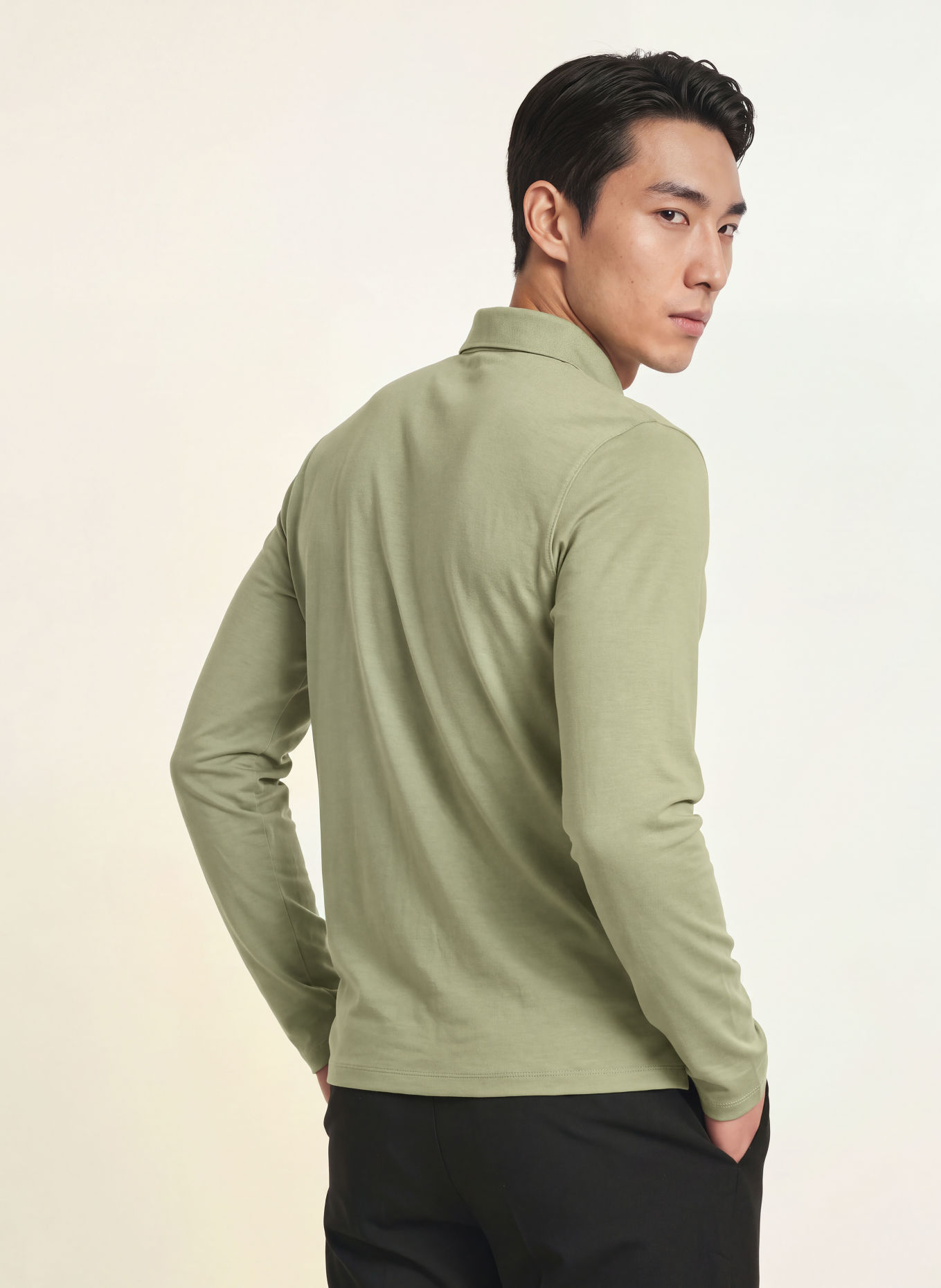 Calvin Klein Slim-Fit Jersey polo shirt: LIGHT GREEN