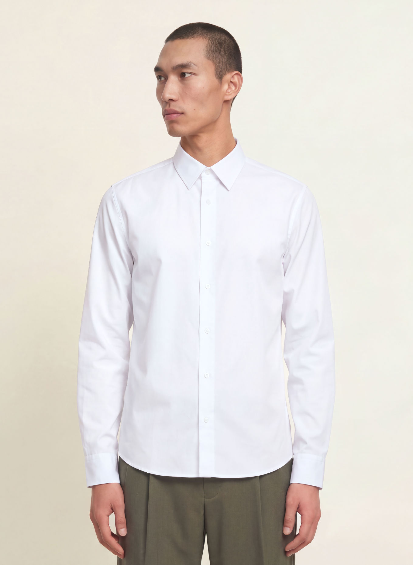 Calvin Klein Classic Fit Shirt: WHITE
