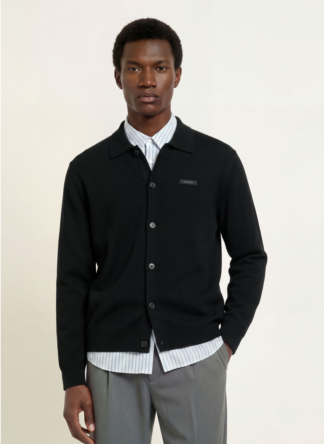 Calvin Klein Cardigan: BLACK